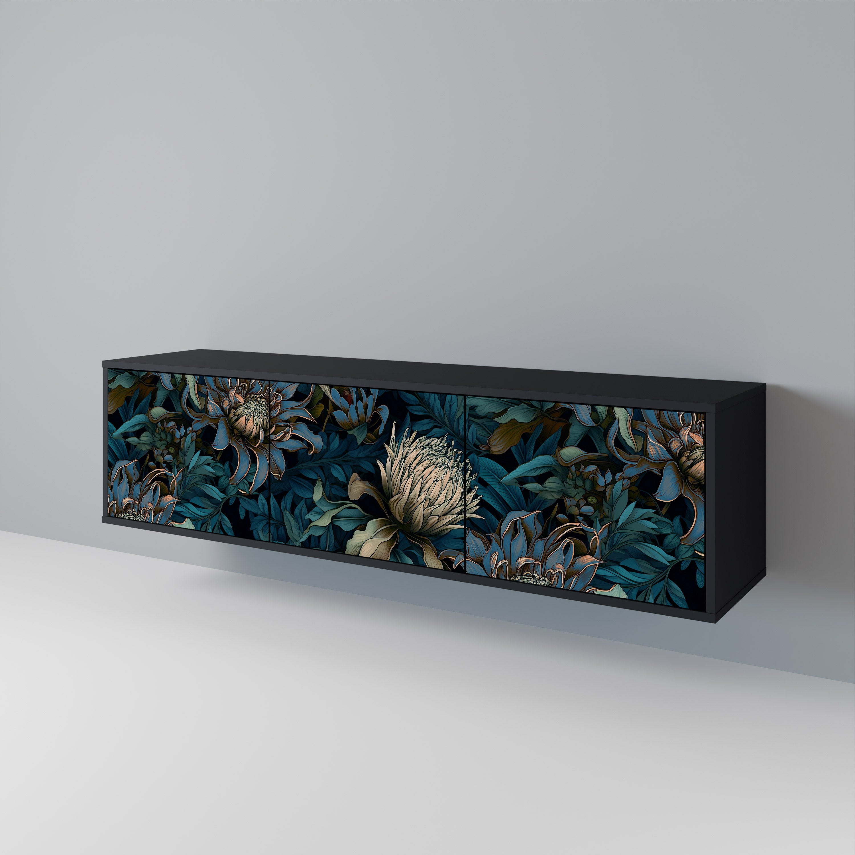 TWILIGHT BLOOM Mueble de TV de 3 Puertas