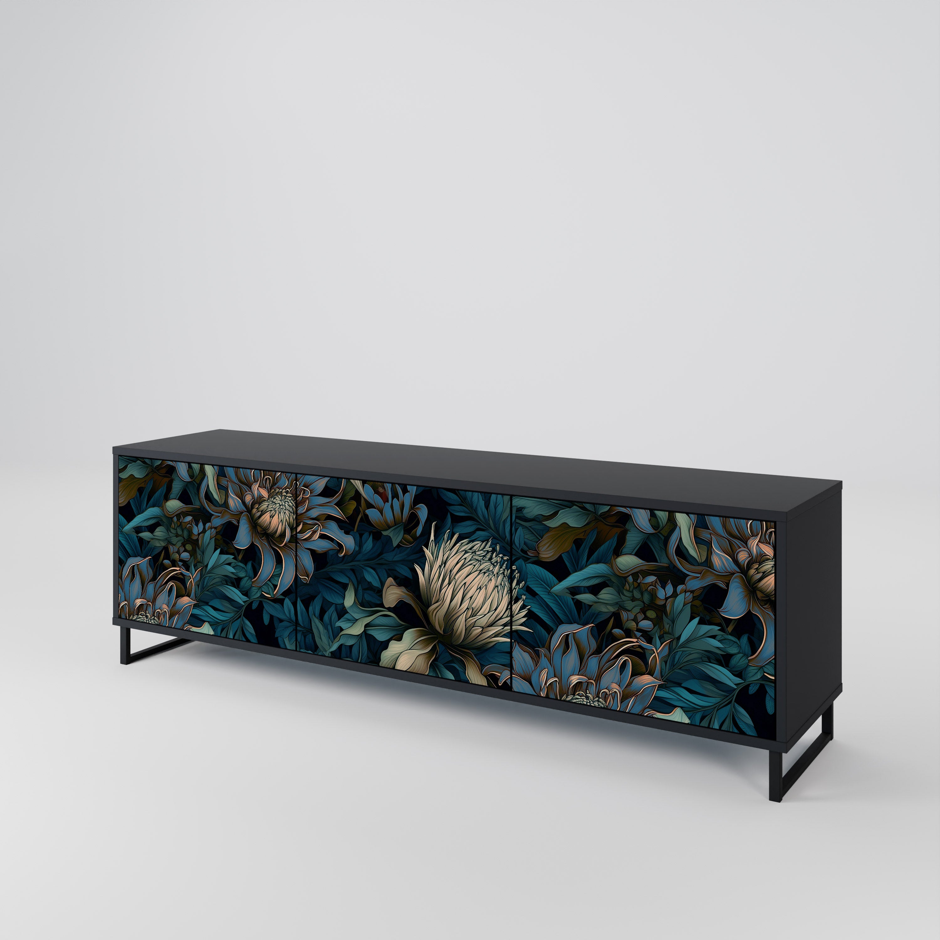 TWILIGHT BLOOM Mueble de TV de 3 Puertas