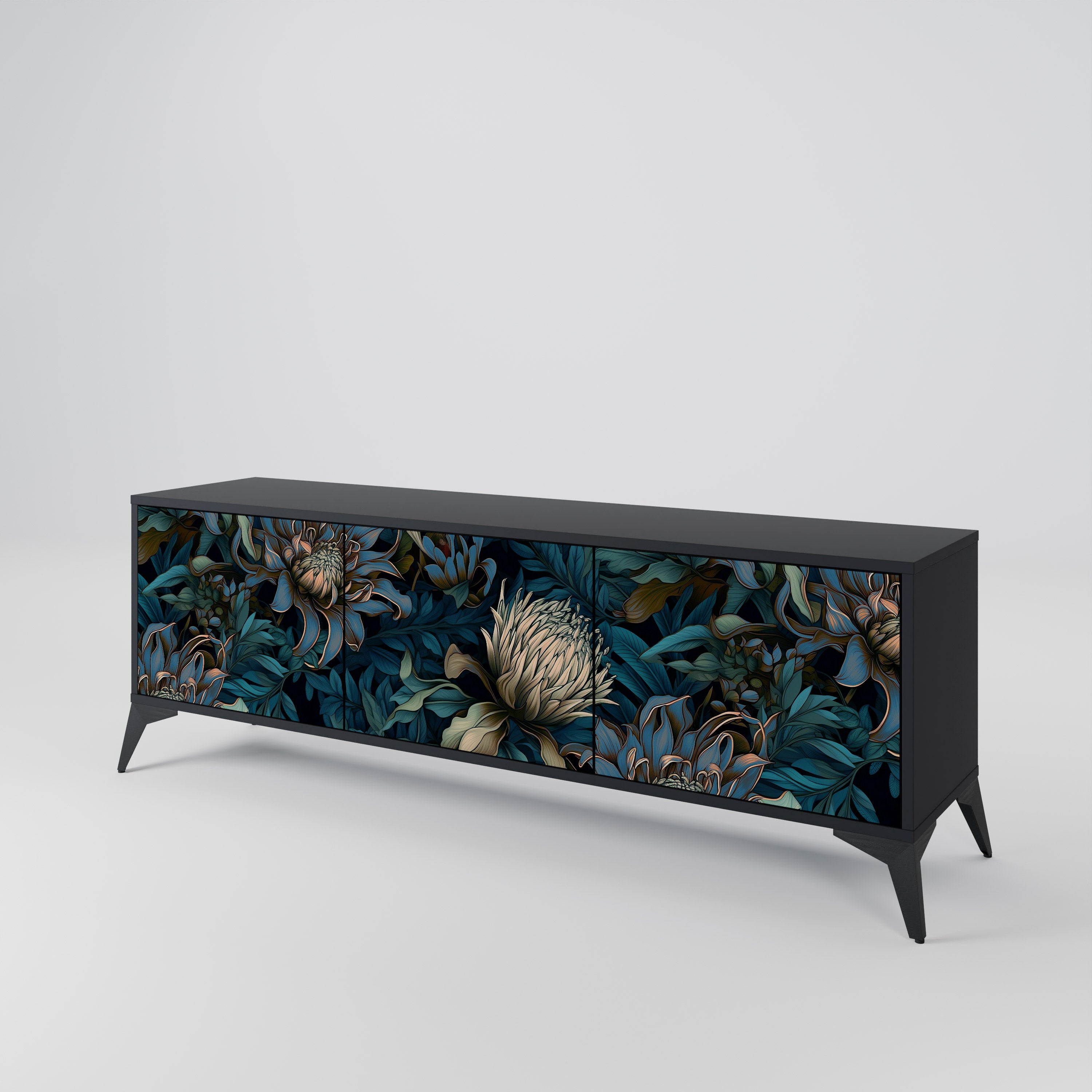 TWILIGHT BLOOM Mueble de TV de 3 Puertas