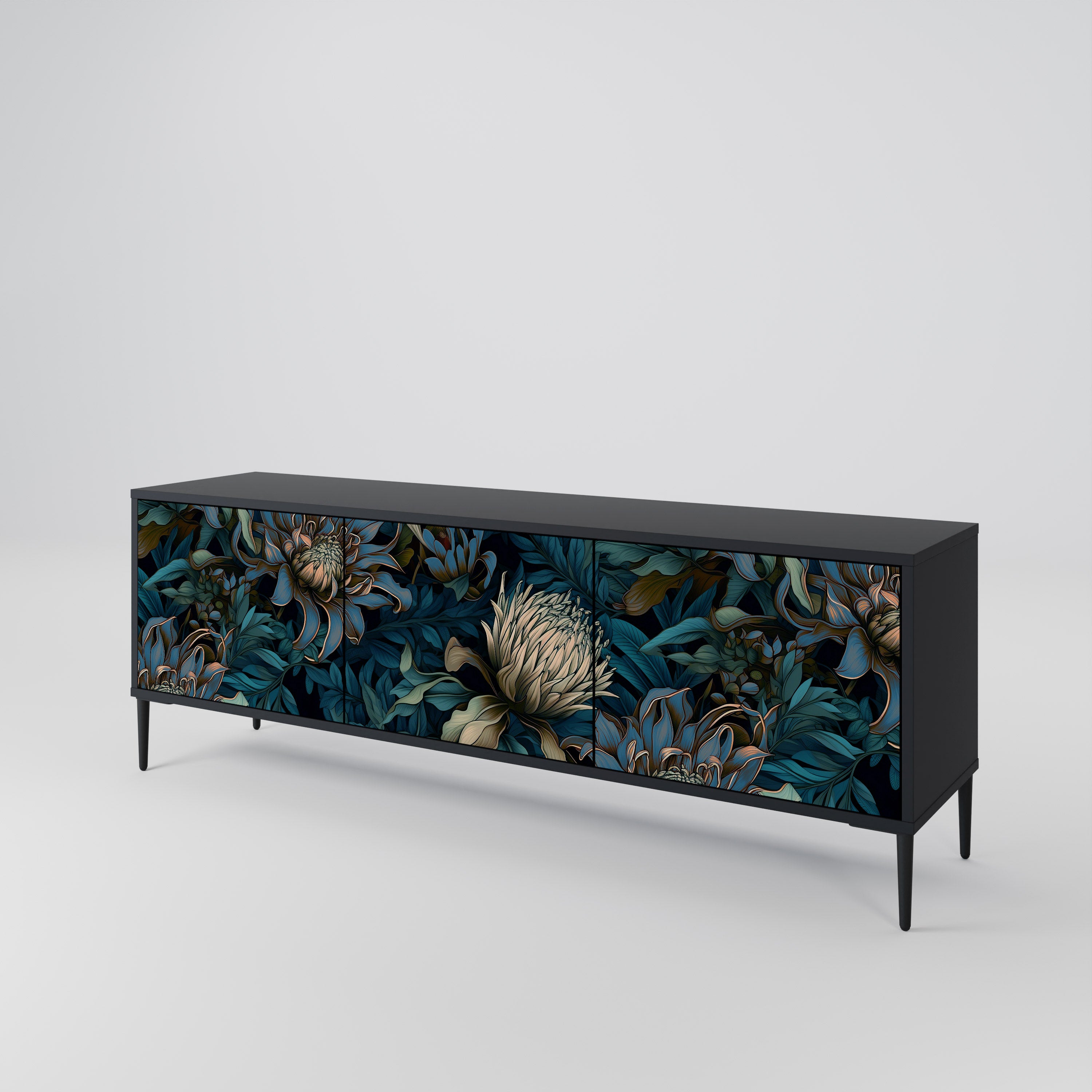 TWILIGHT BLOOM Mueble de TV de 3 Puertas