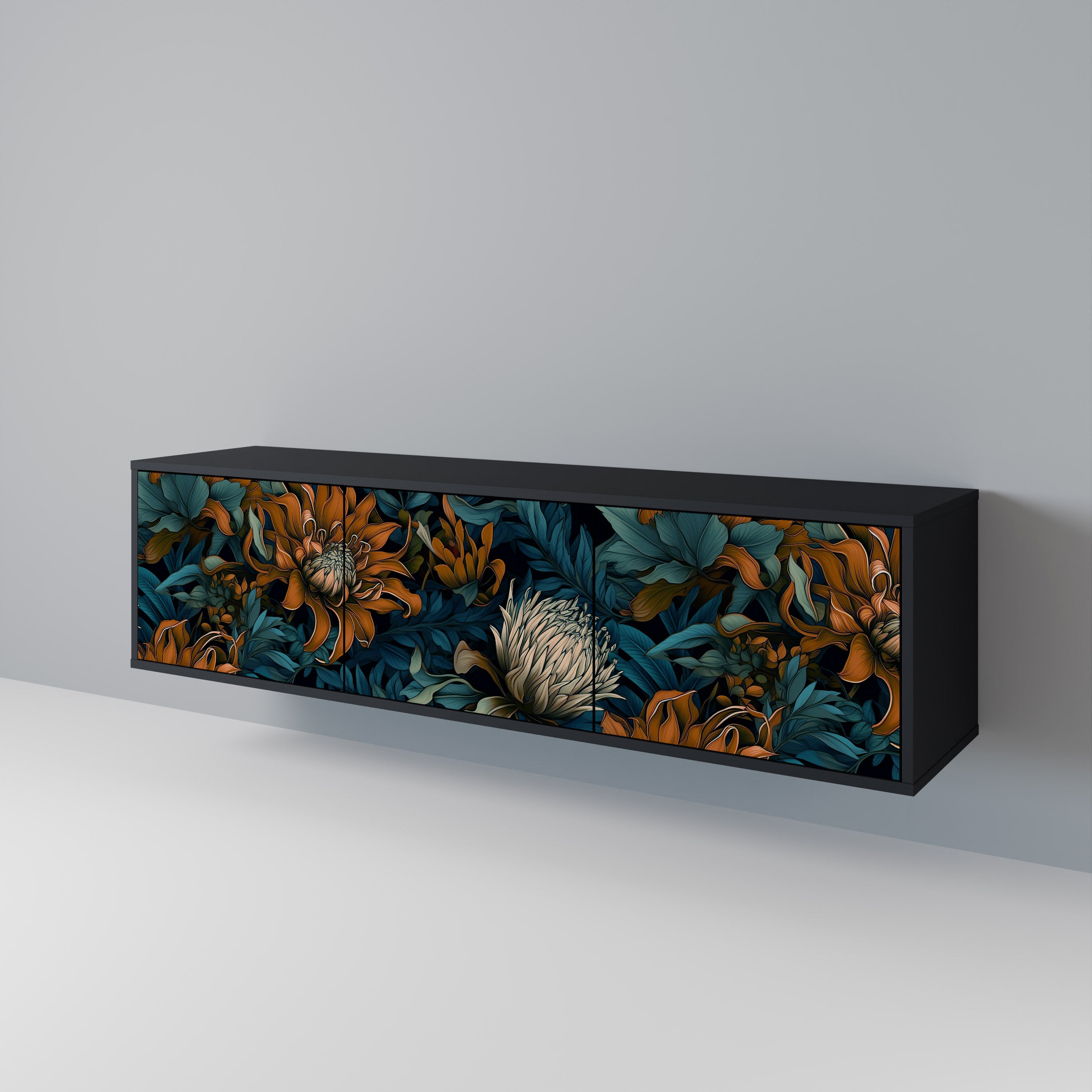 MORNING BLOOM Mueble de TV de 3 Puertas
