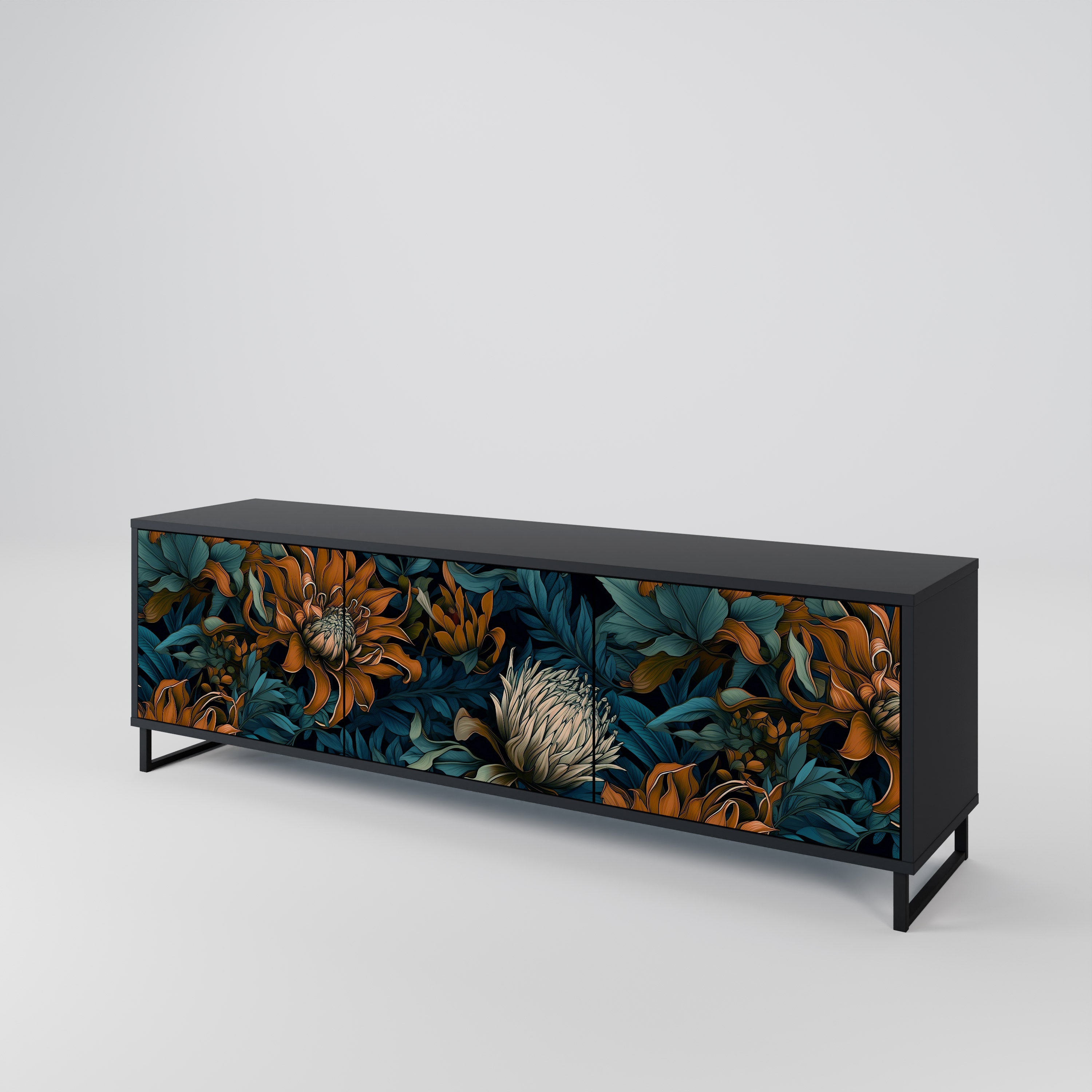 MORNING BLOOM Mueble de TV de 3 Puertas