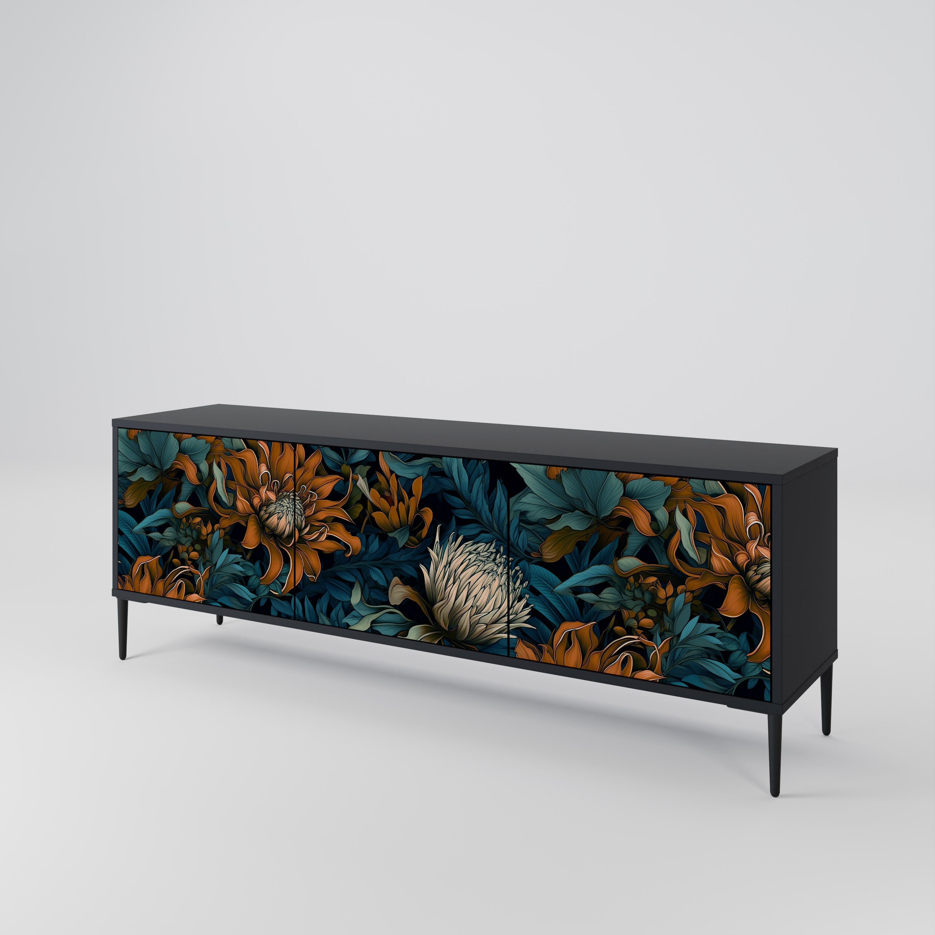 MORNING BLOOM Mueble de TV de 3 Puertas