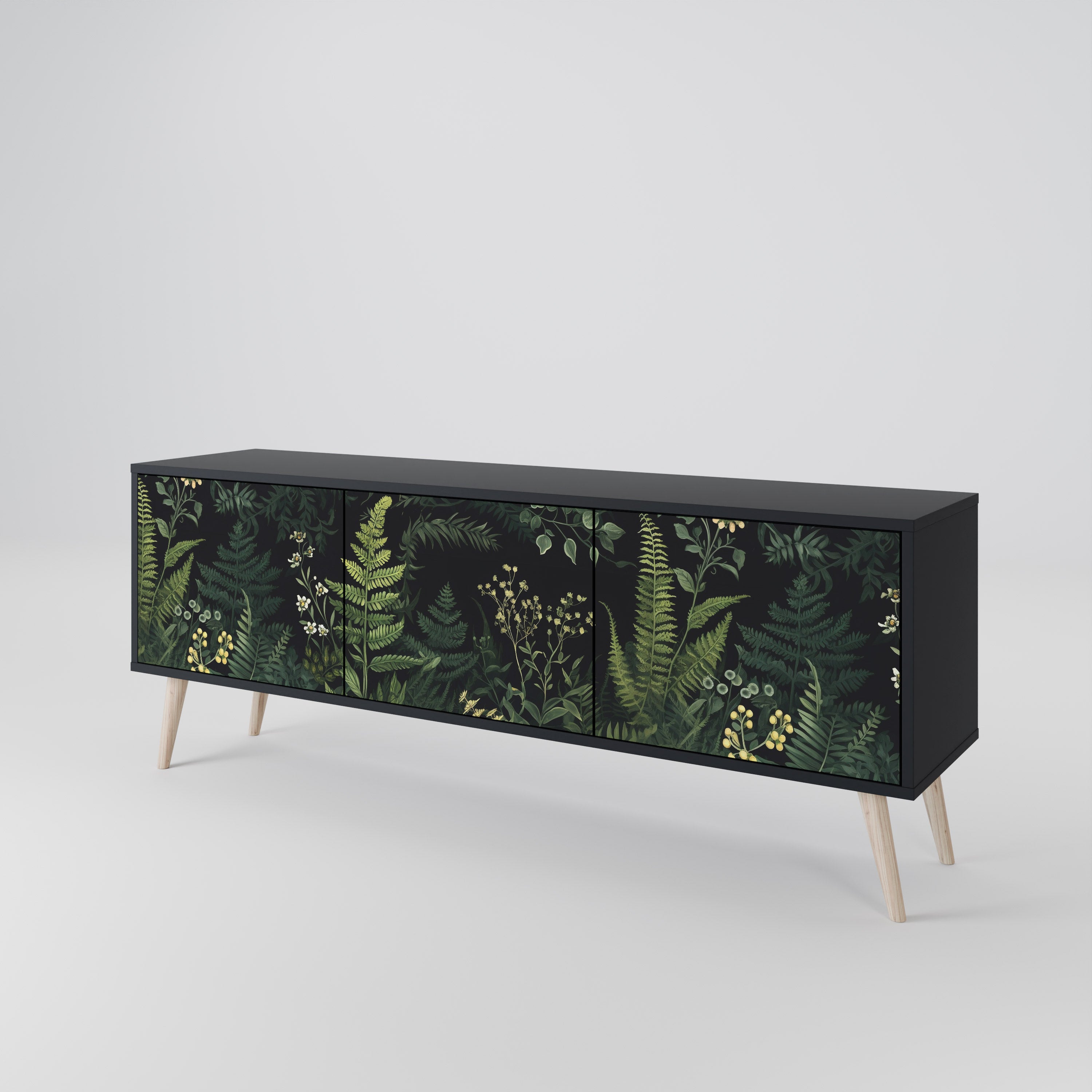 FERN FLOWERS 3-türiges TV-Lowboard