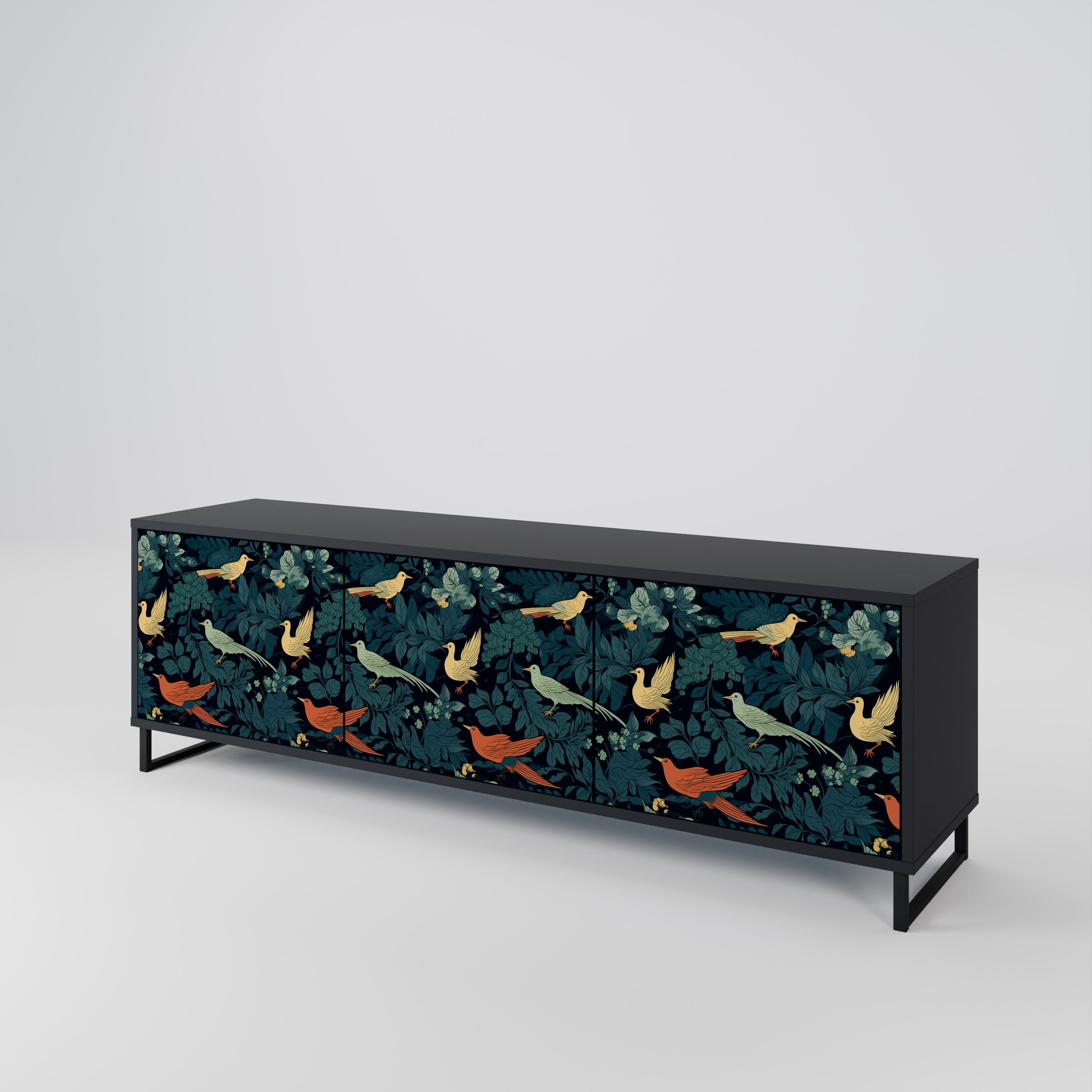 FOWL ORNAMENT 3-türiges TV-Lowboard