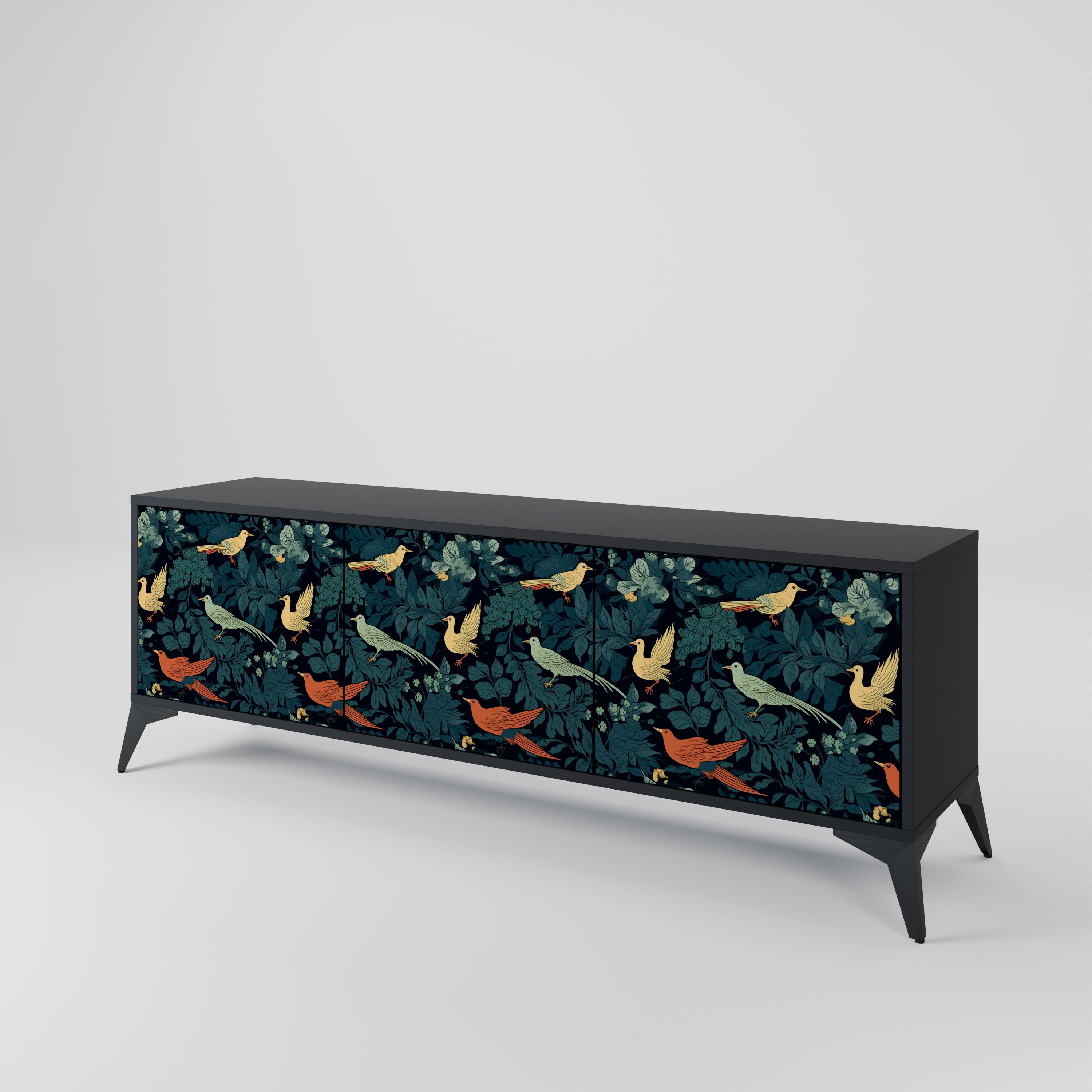FOWL ORNAMENT 3-türiges TV-Lowboard