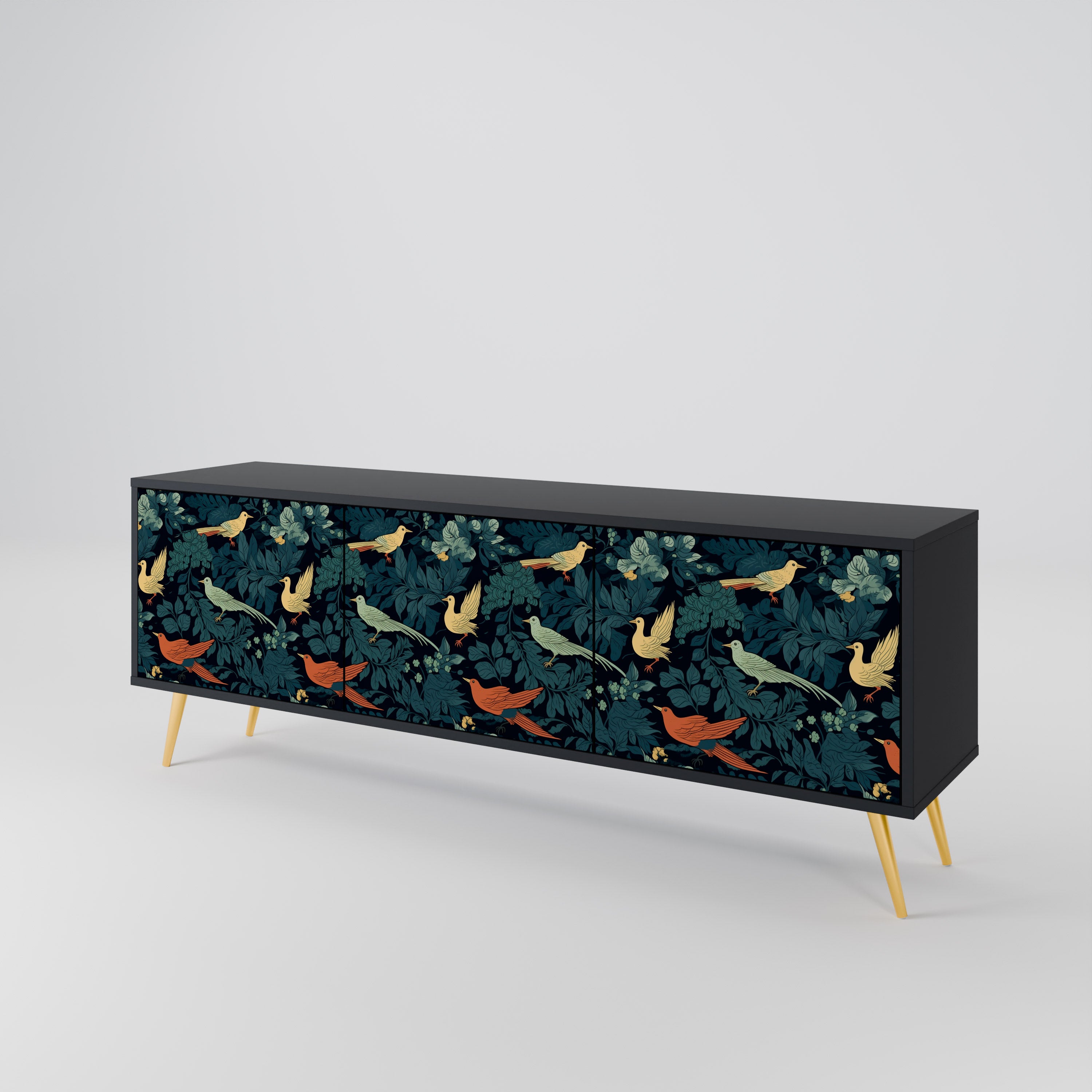 FOWL ORNAMENT 3-türiges TV-Lowboard