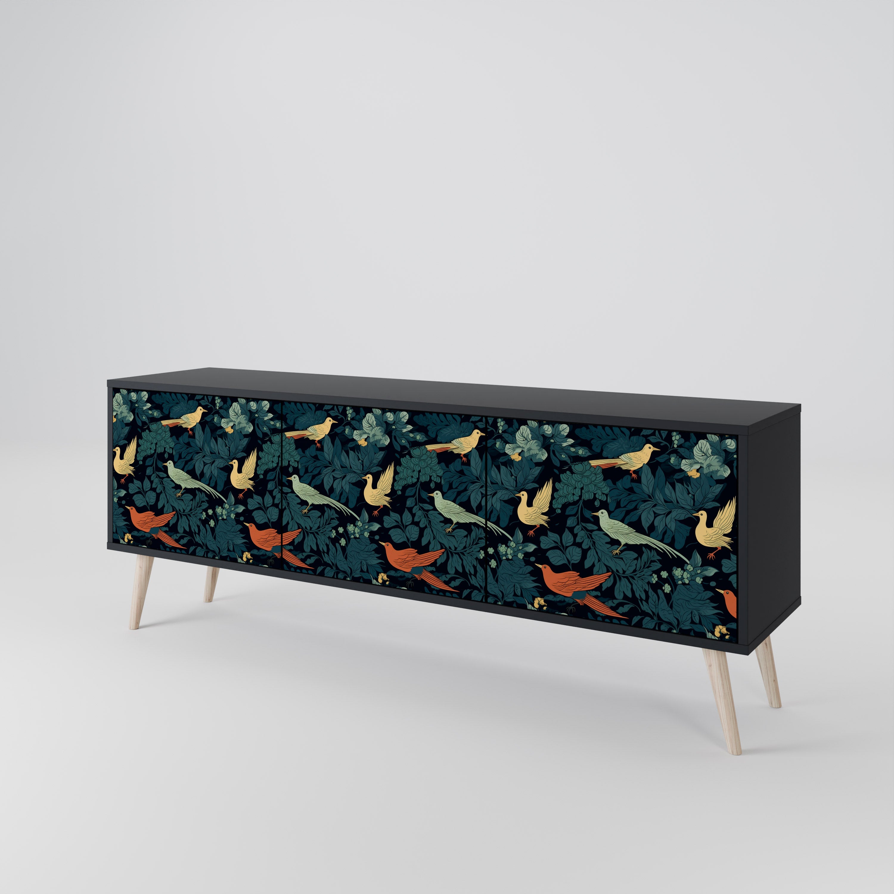 FOWL ORNAMENT 3-türiges TV-Lowboard