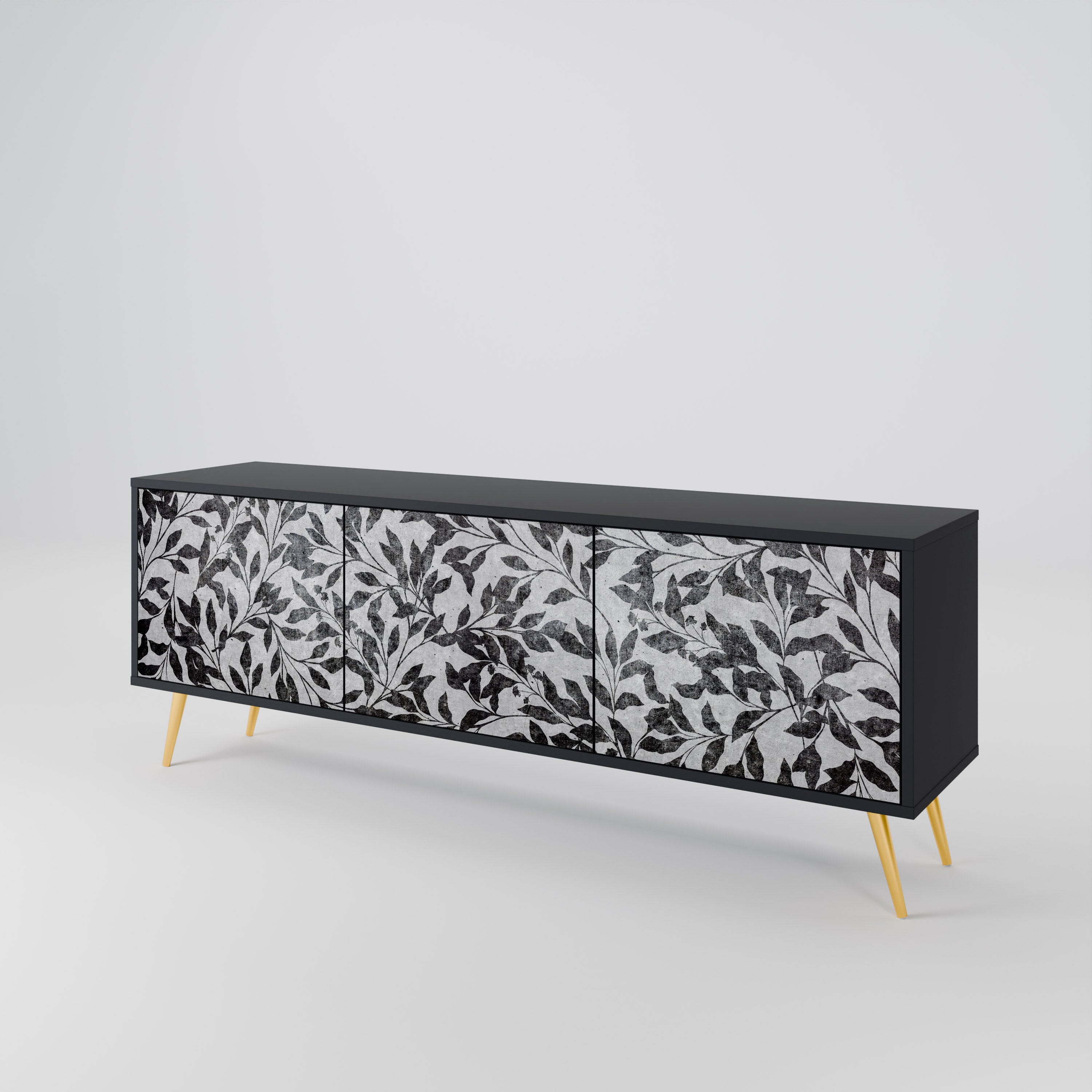 CHARCOAL SPROUT 3-türiges TV-Lowboard