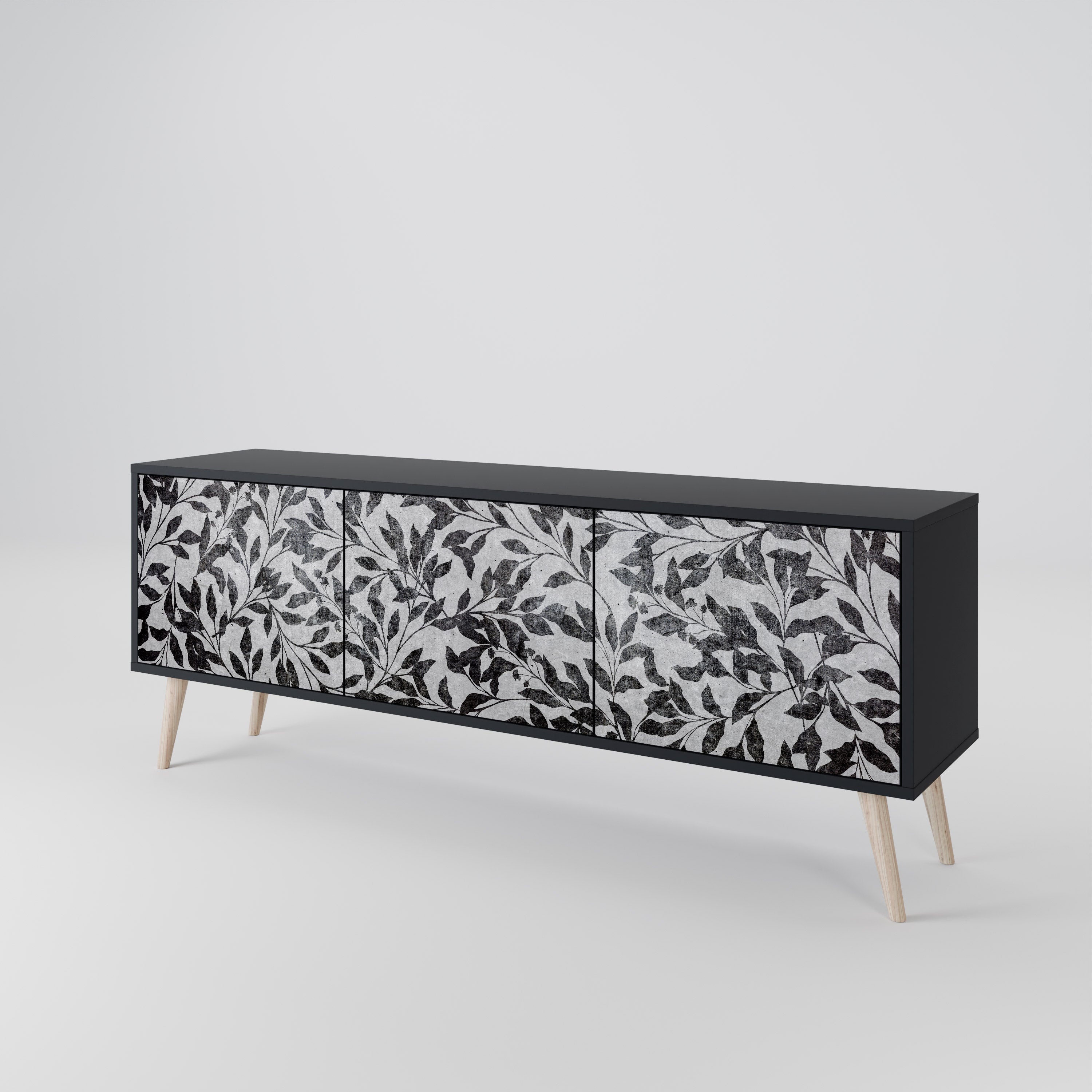 CHARCOAL SPROUT 3-türiges TV-Lowboard
