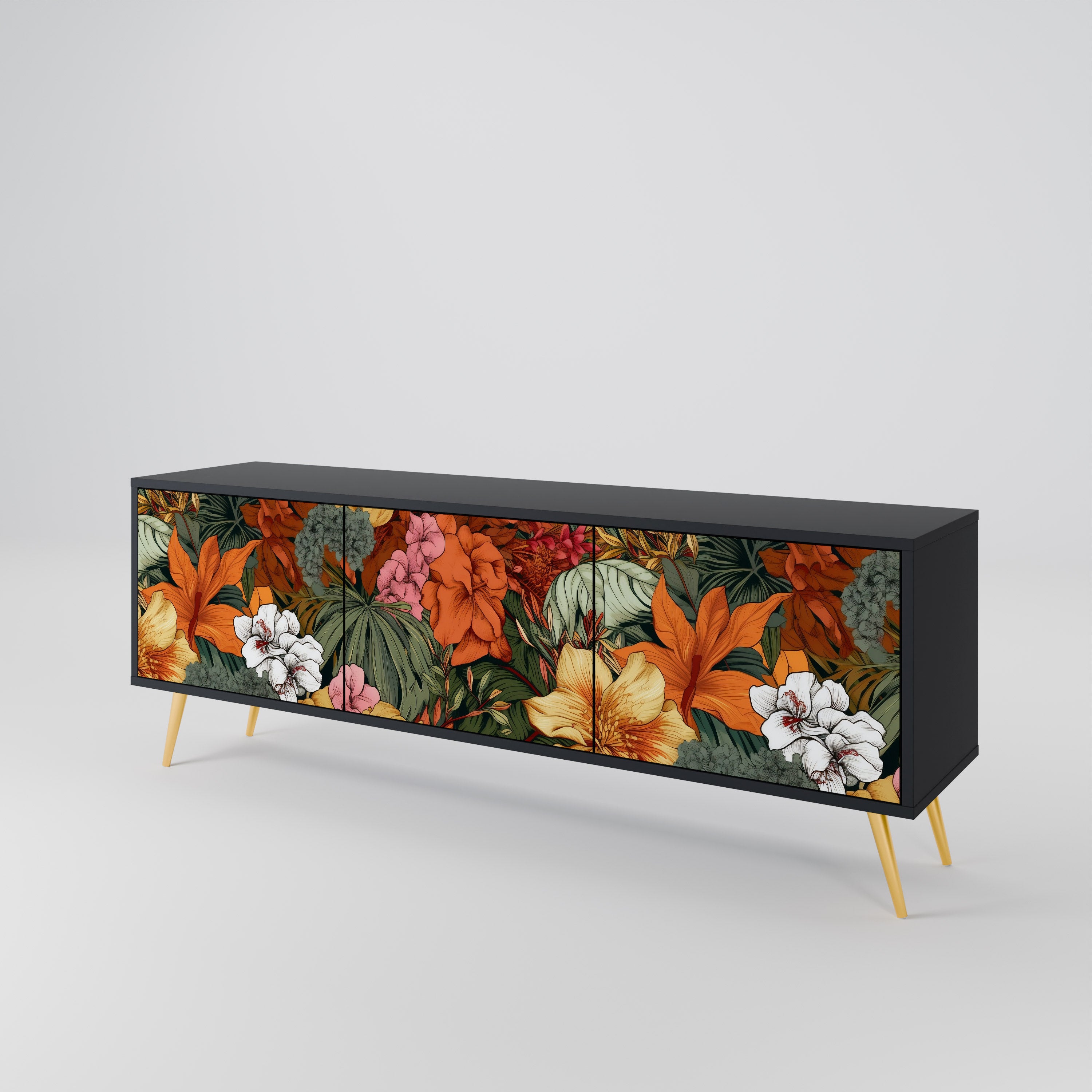 RADIANT FLORA 3-türiges TV-Lowboard