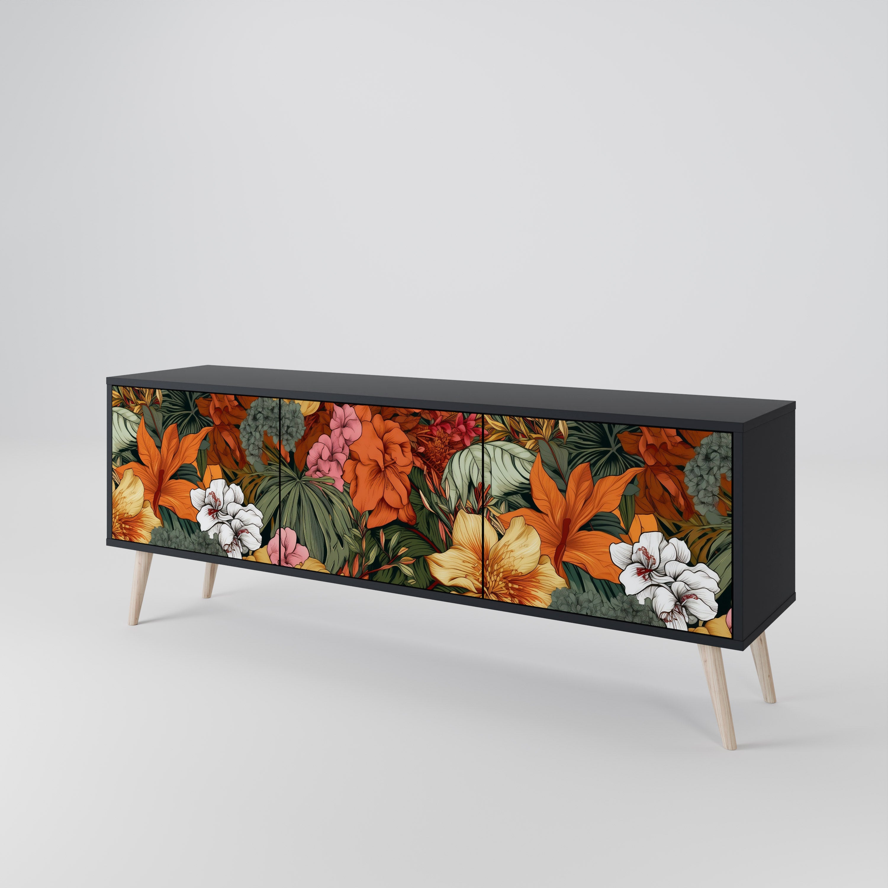RADIANT FLORA 3-türiges TV-Lowboard