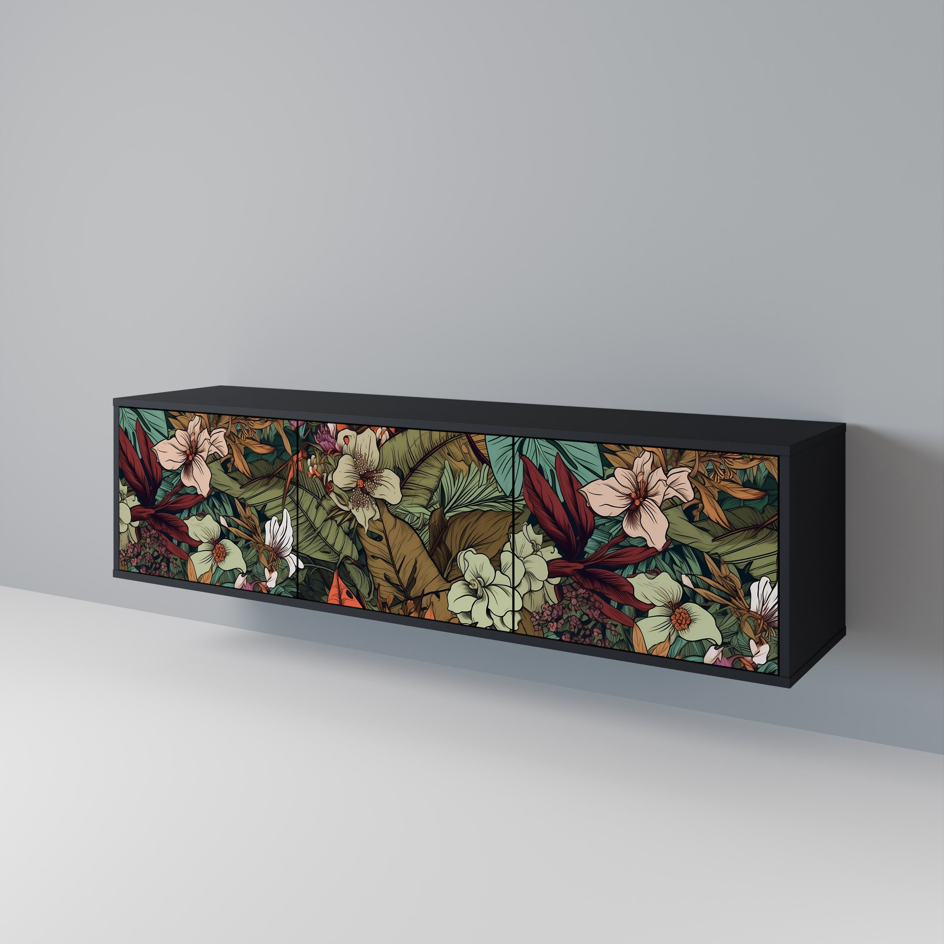 BOTANICAL EMERGENCE 3-türiges TV-Lowboard