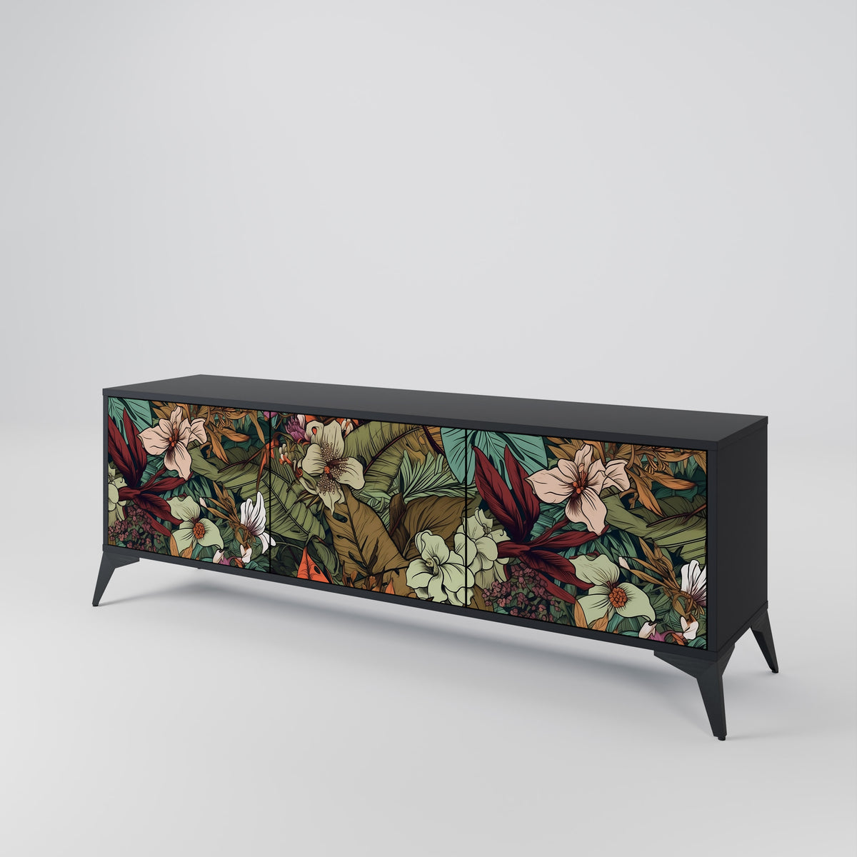 BOTANICAL EMERGENCE 3-türiges TV-Lowboard