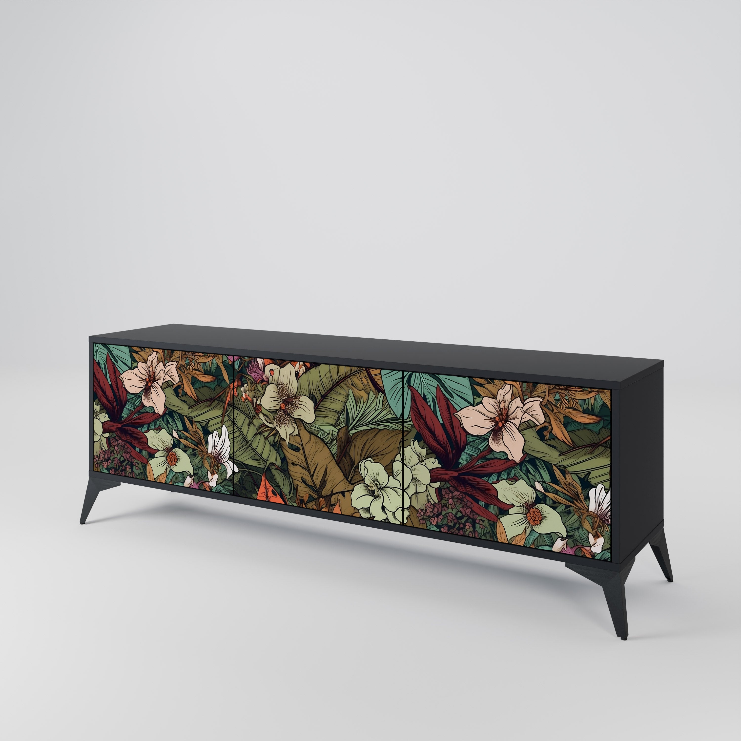 BOTANICAL EMERGENCE 3-türiges TV-Lowboard