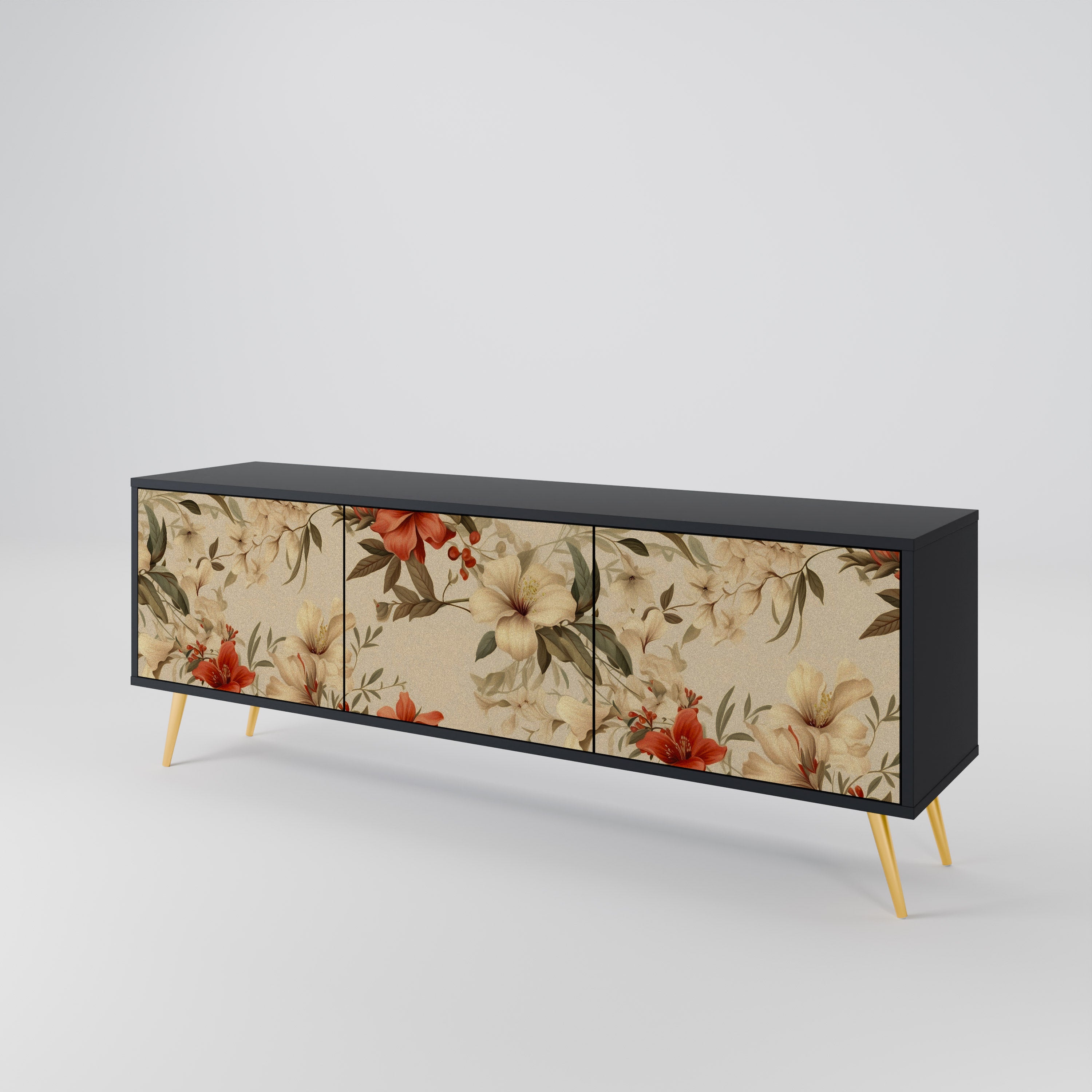 BLOOMING HARMONY 3-türiges TV-Lowboard