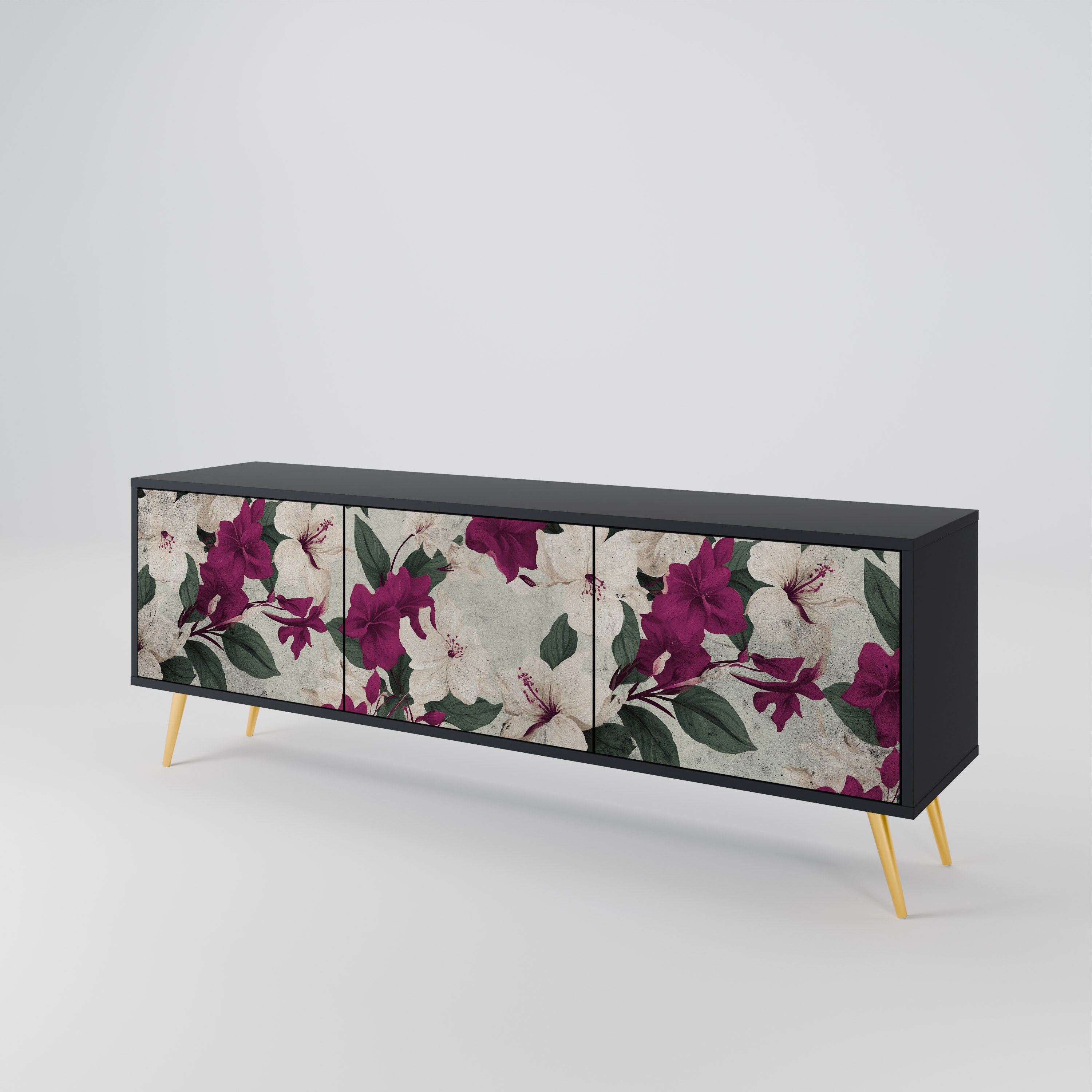 FLOWERET DREAM 3-türiges TV-Lowboard