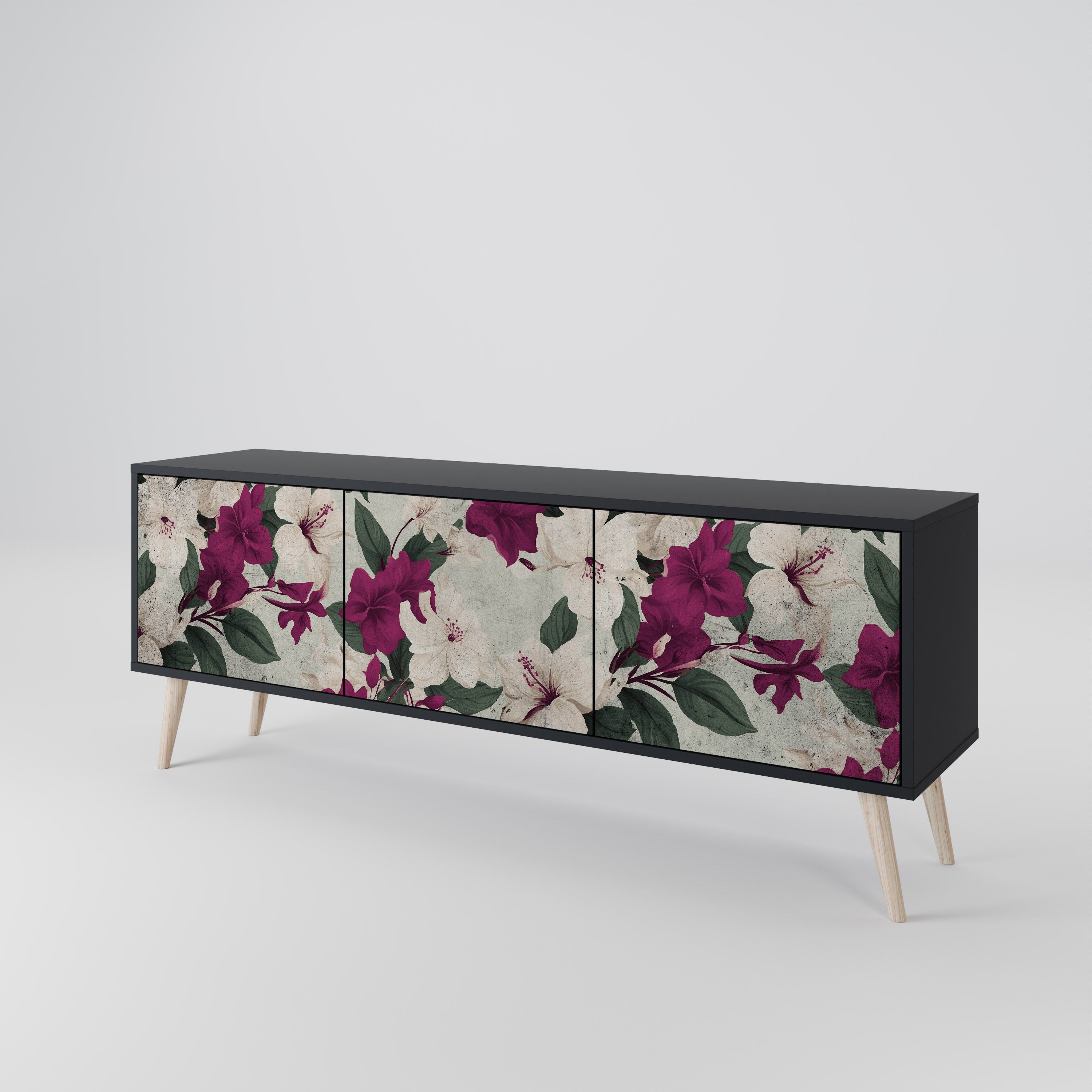 FLOWERET DREAM 3-türiges TV-Lowboard