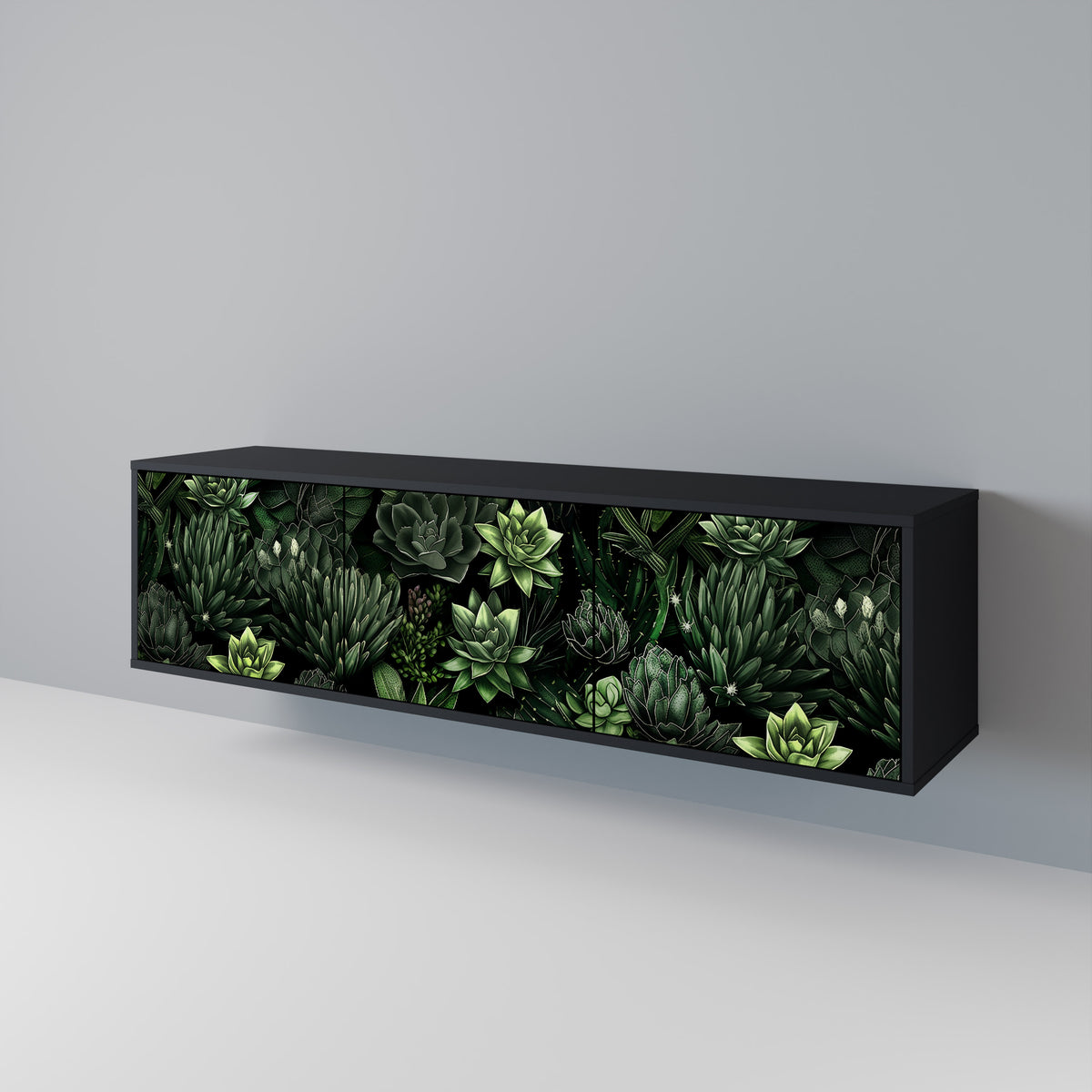 SUCCULENT JUNGLE 3-türiges TV-Lowboard