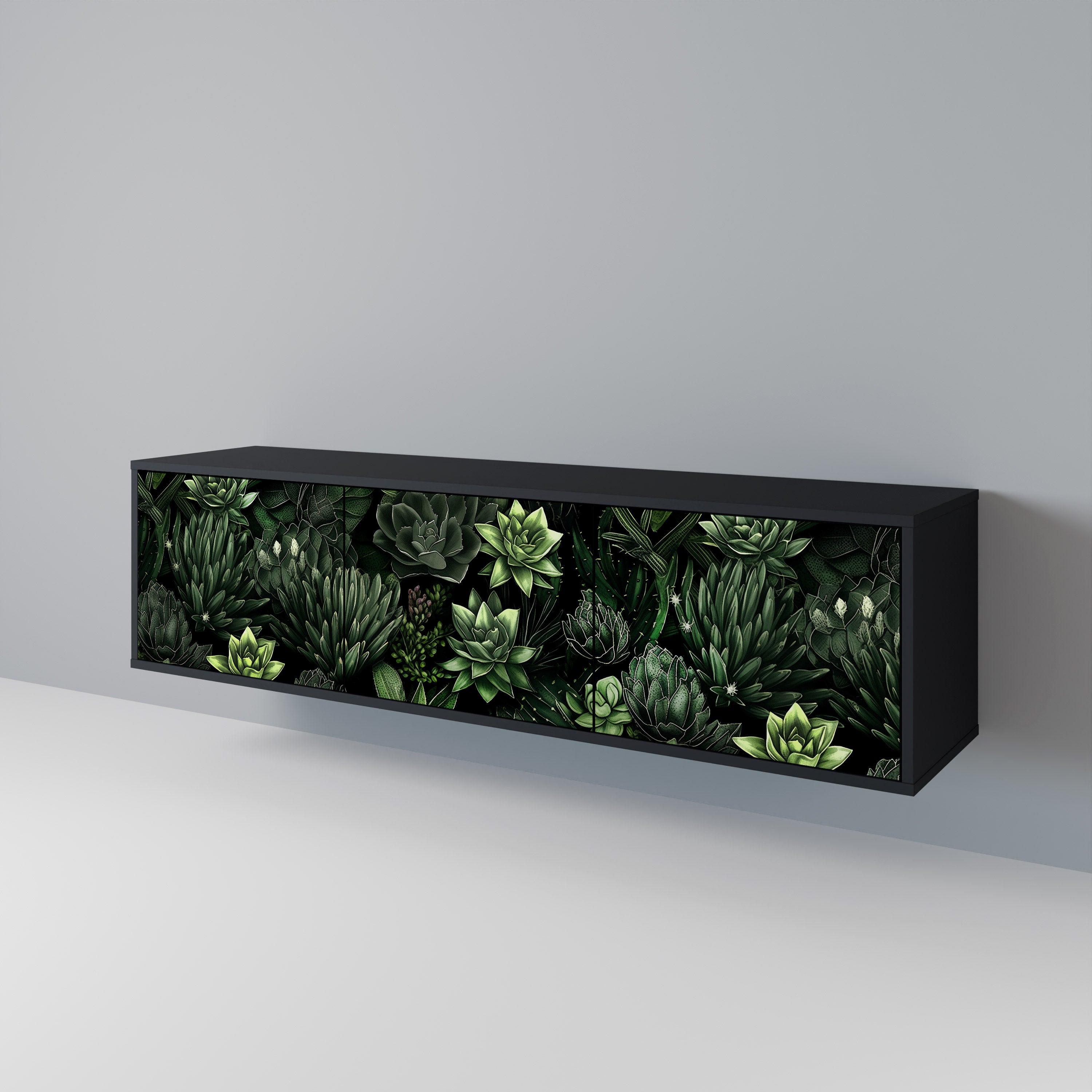 SUCCULENT JUNGLE 3-türiges TV-Lowboard