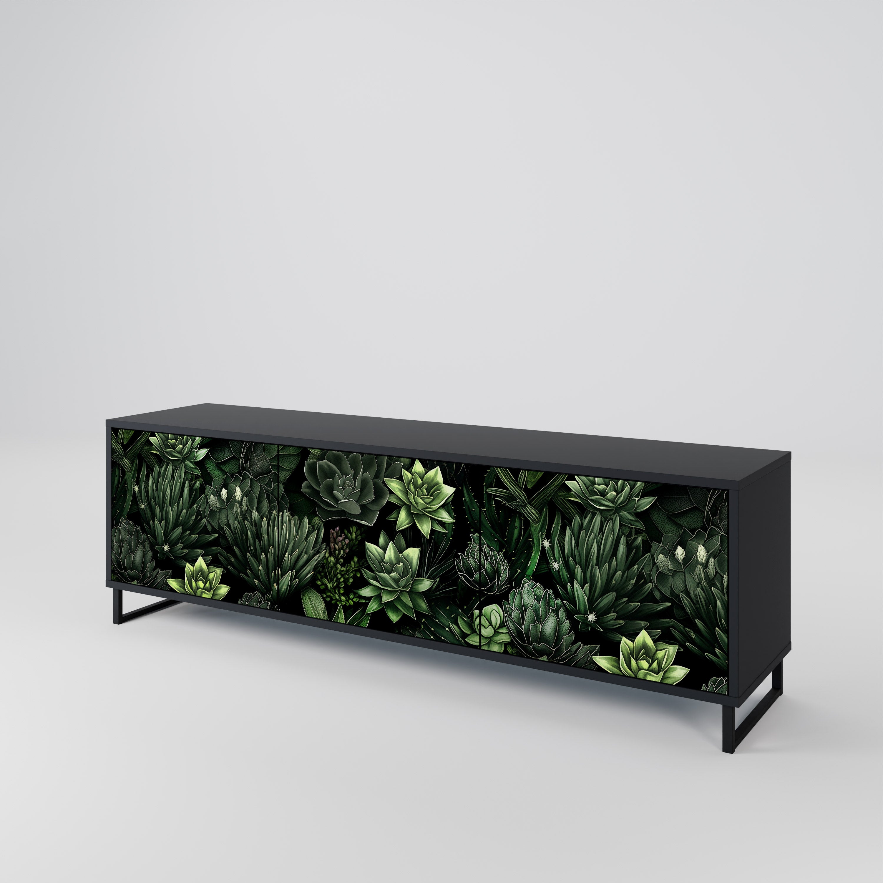 SUCCULENT JUNGLE 3-türiges TV-Lowboard