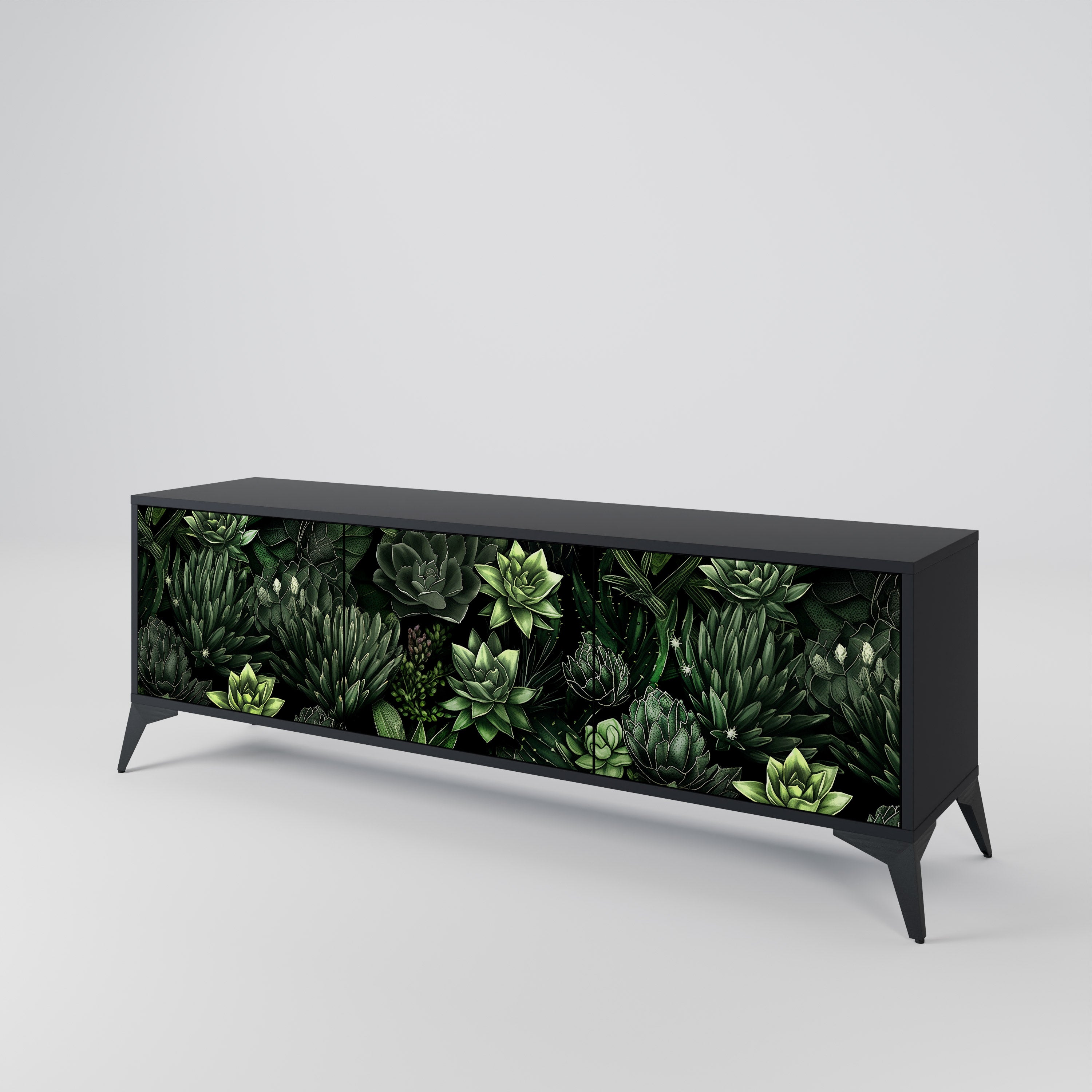 SUCCULENT JUNGLE 3-türiges TV-Lowboard