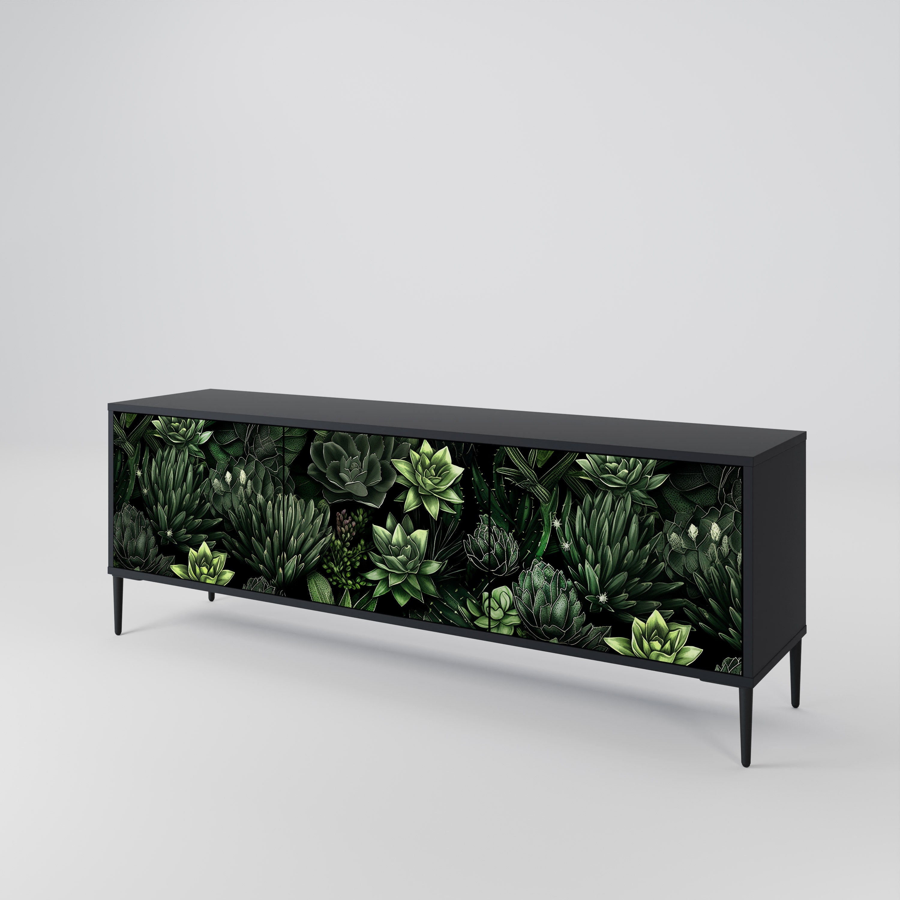 SUCCULENT JUNGLE 3-türiges TV-Lowboard