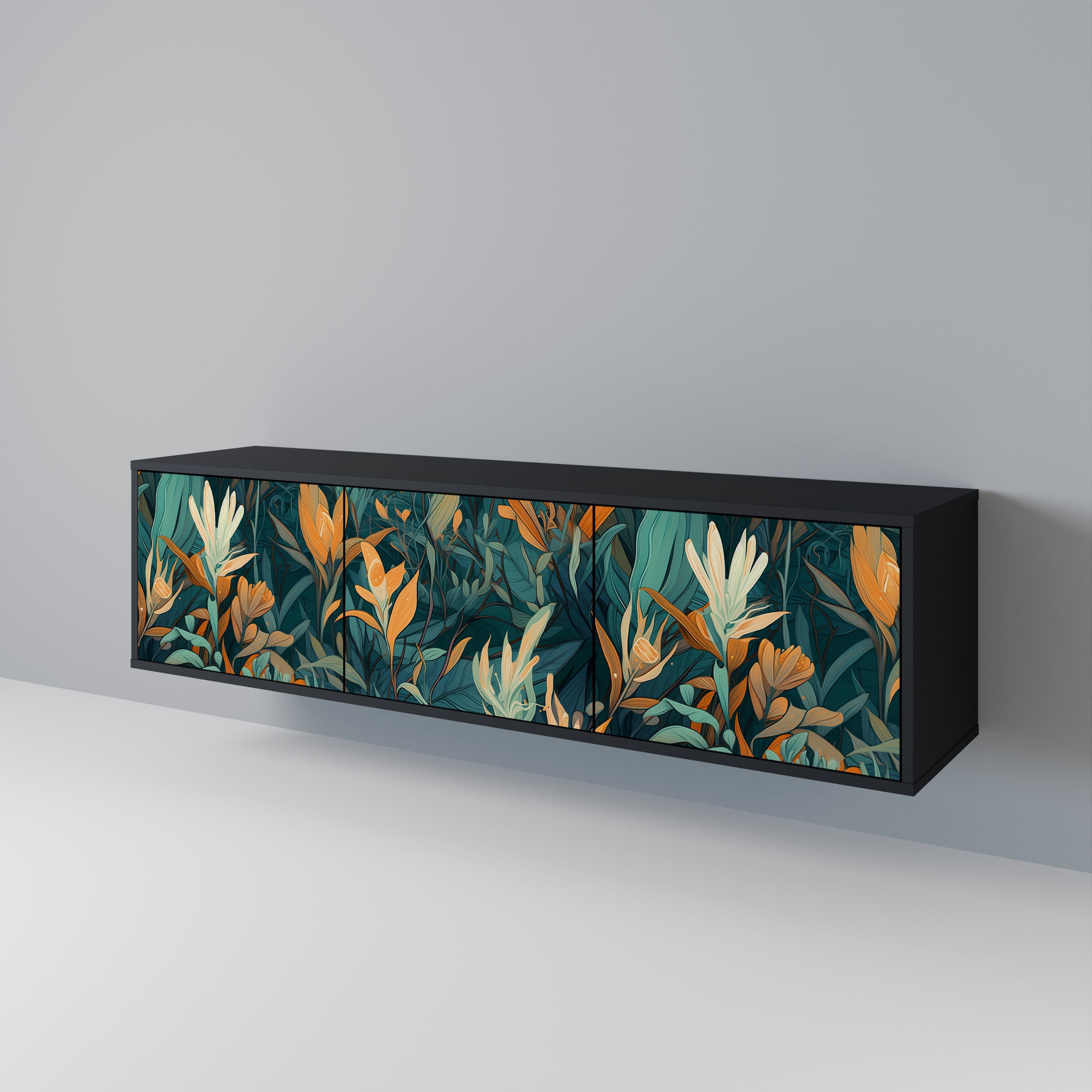 FLORAL SERENITY 3-türiges TV-Lowboard