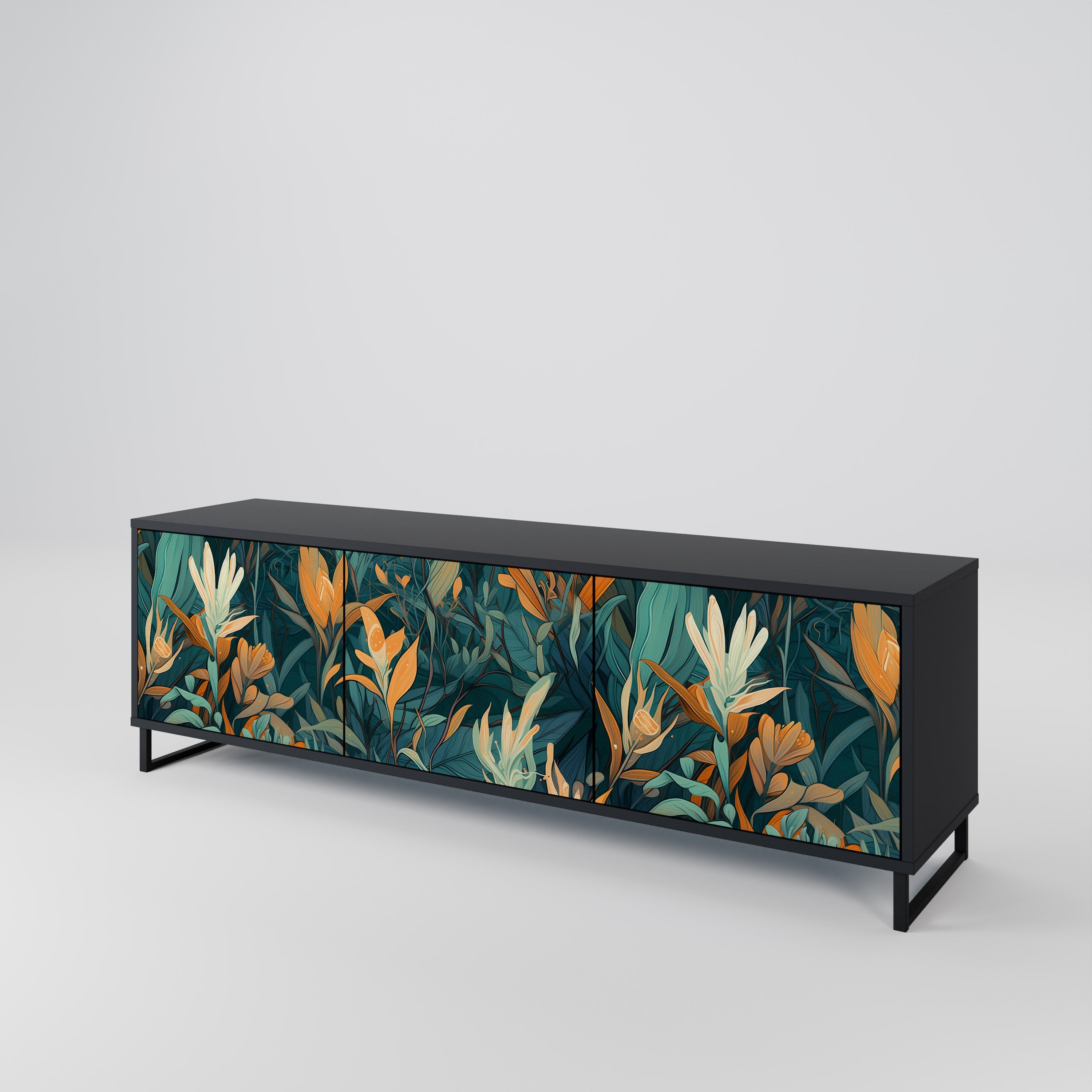 FLORAL SERENITY 3-türiges TV-Lowboard