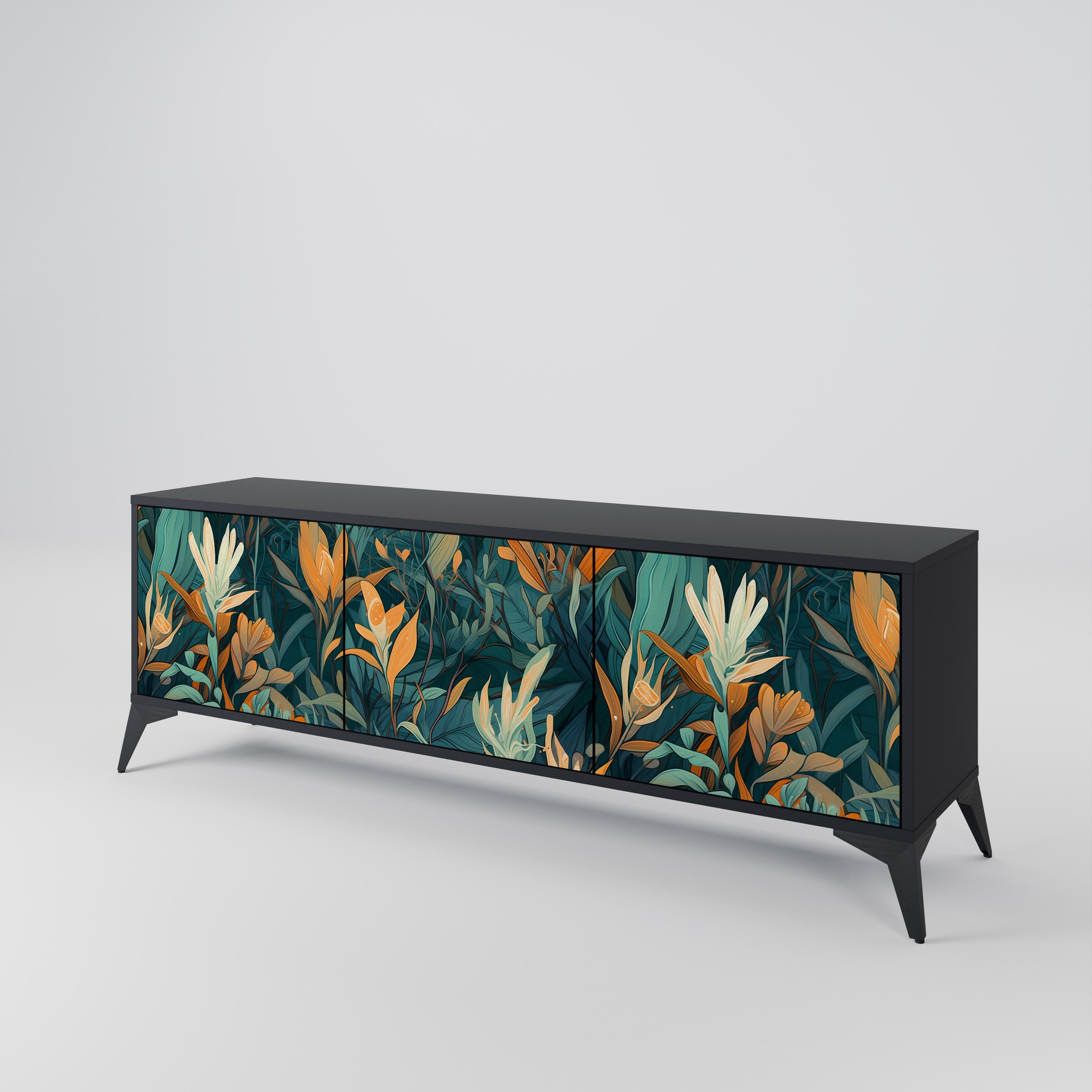 FLORAL SERENITY 3-türiges TV-Lowboard