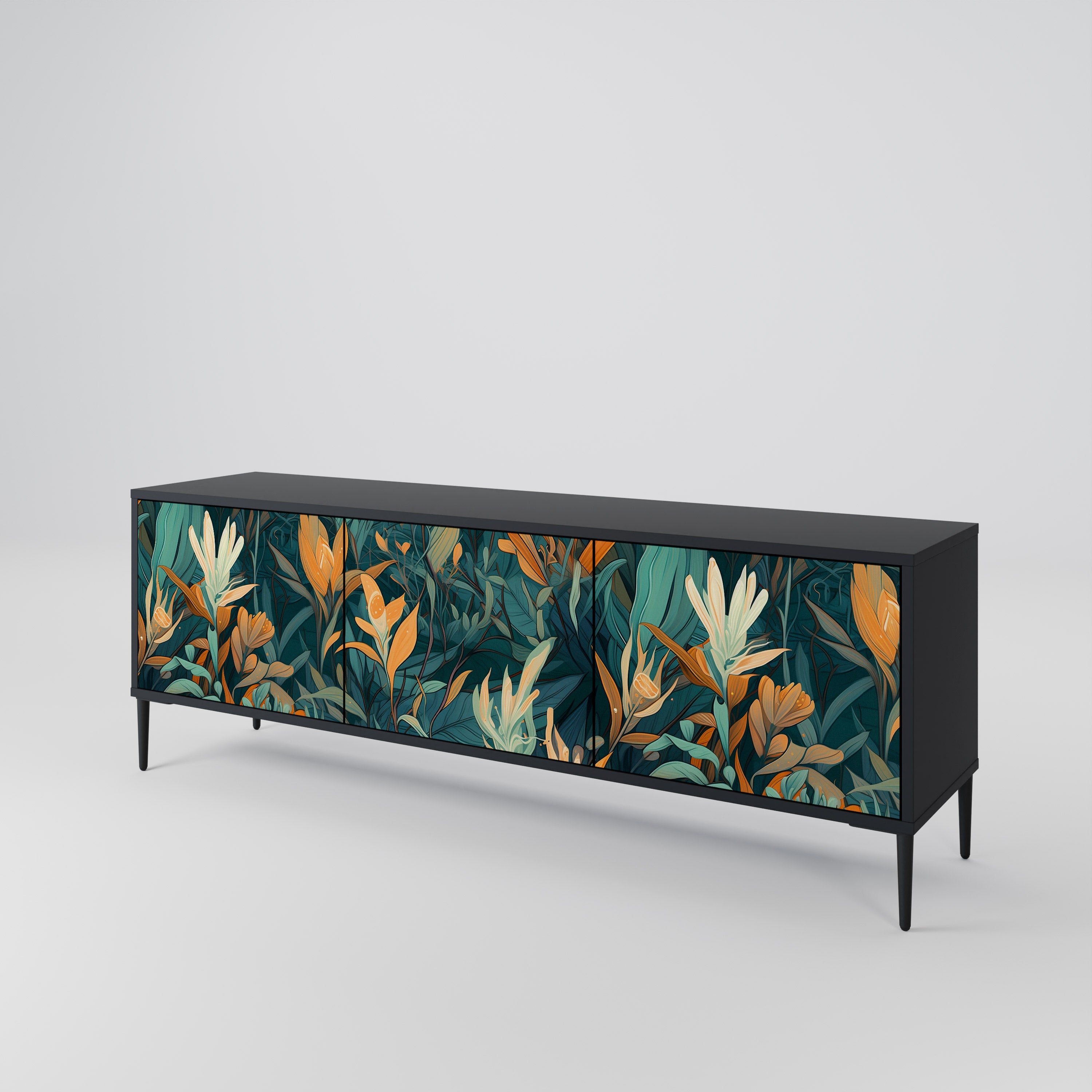 FLORAL SERENITY 3-türiges TV-Lowboard