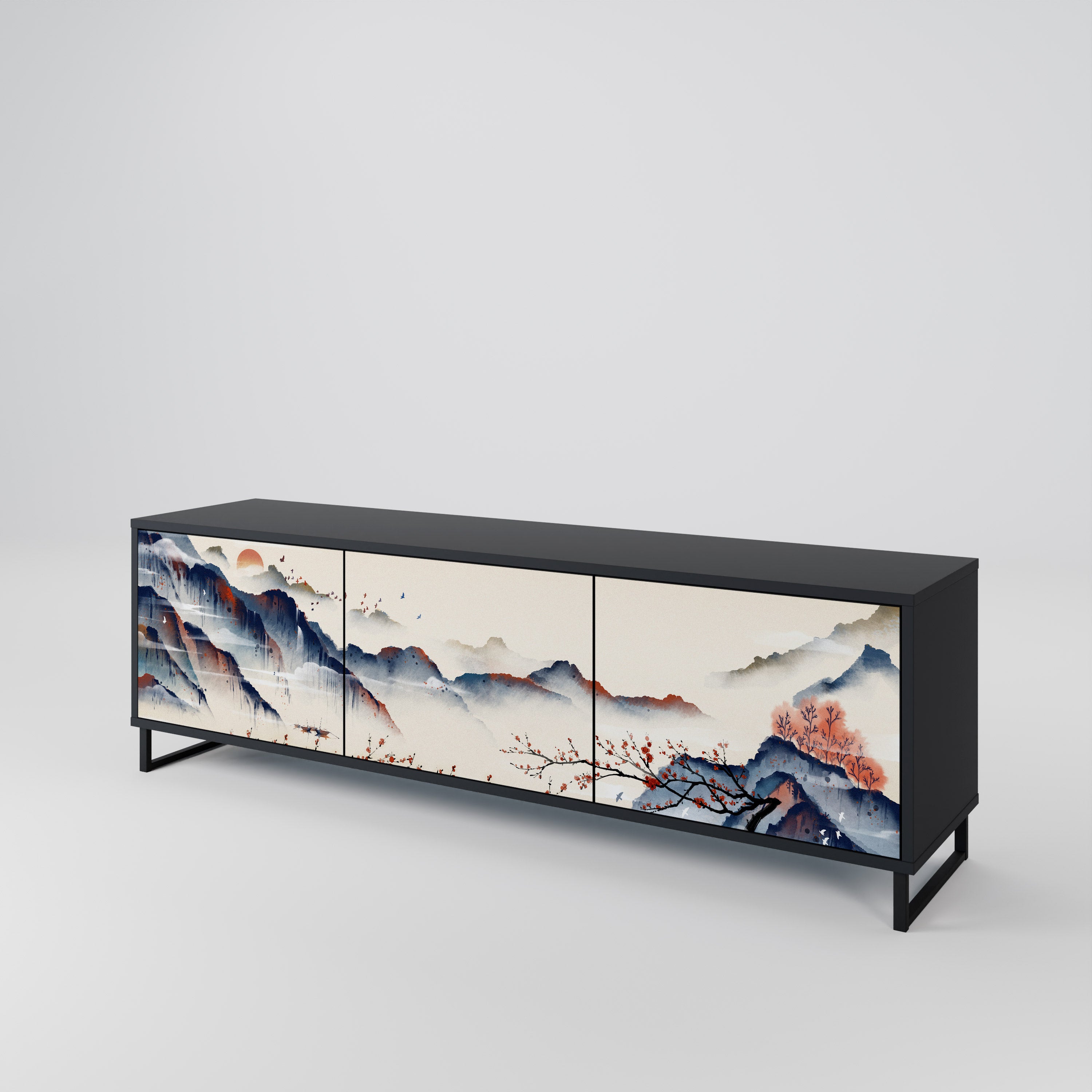 JAPANESE LANDSCAPE 3-türiges TV-Lowboard