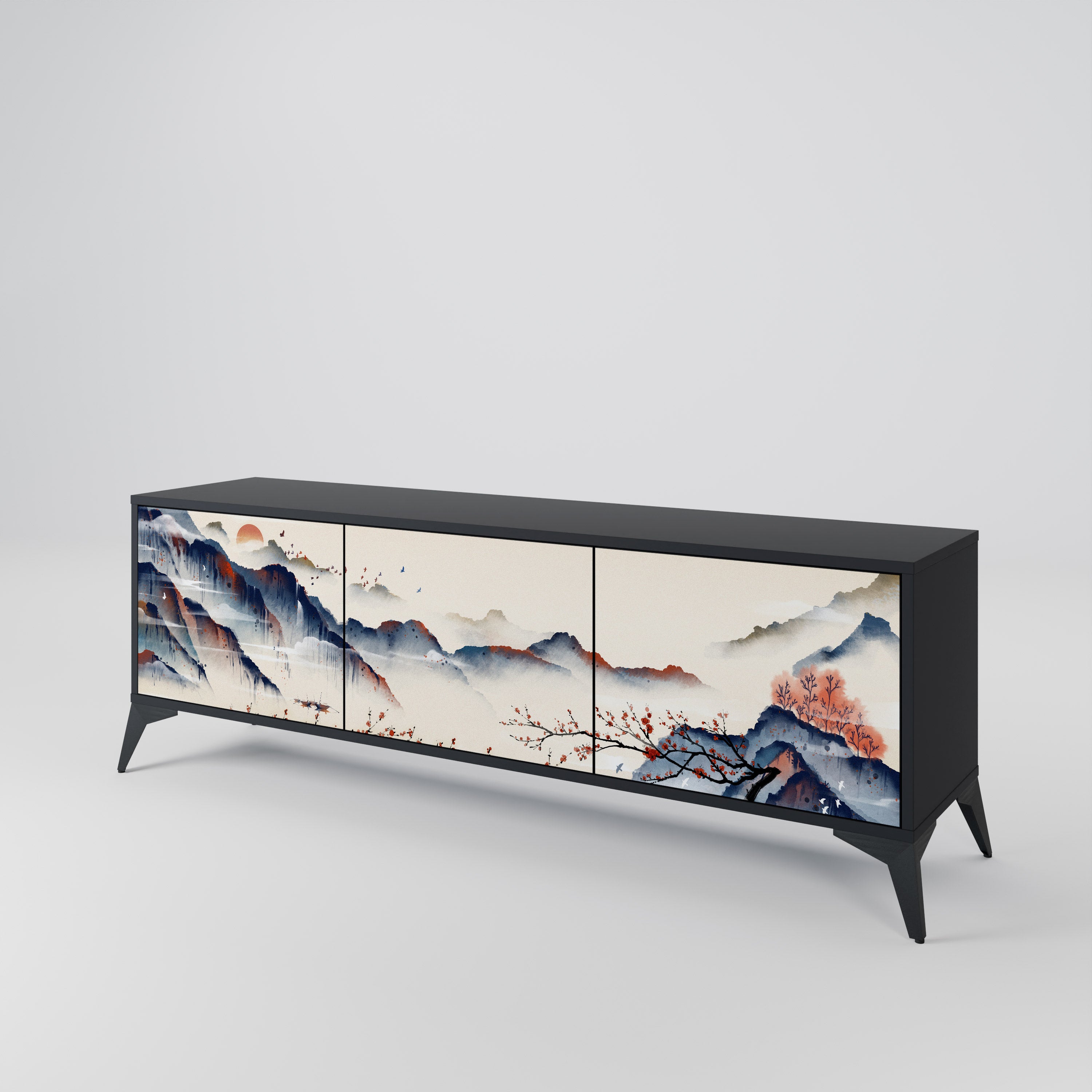 JAPANESE LANDSCAPE 3-türiges TV-Lowboard