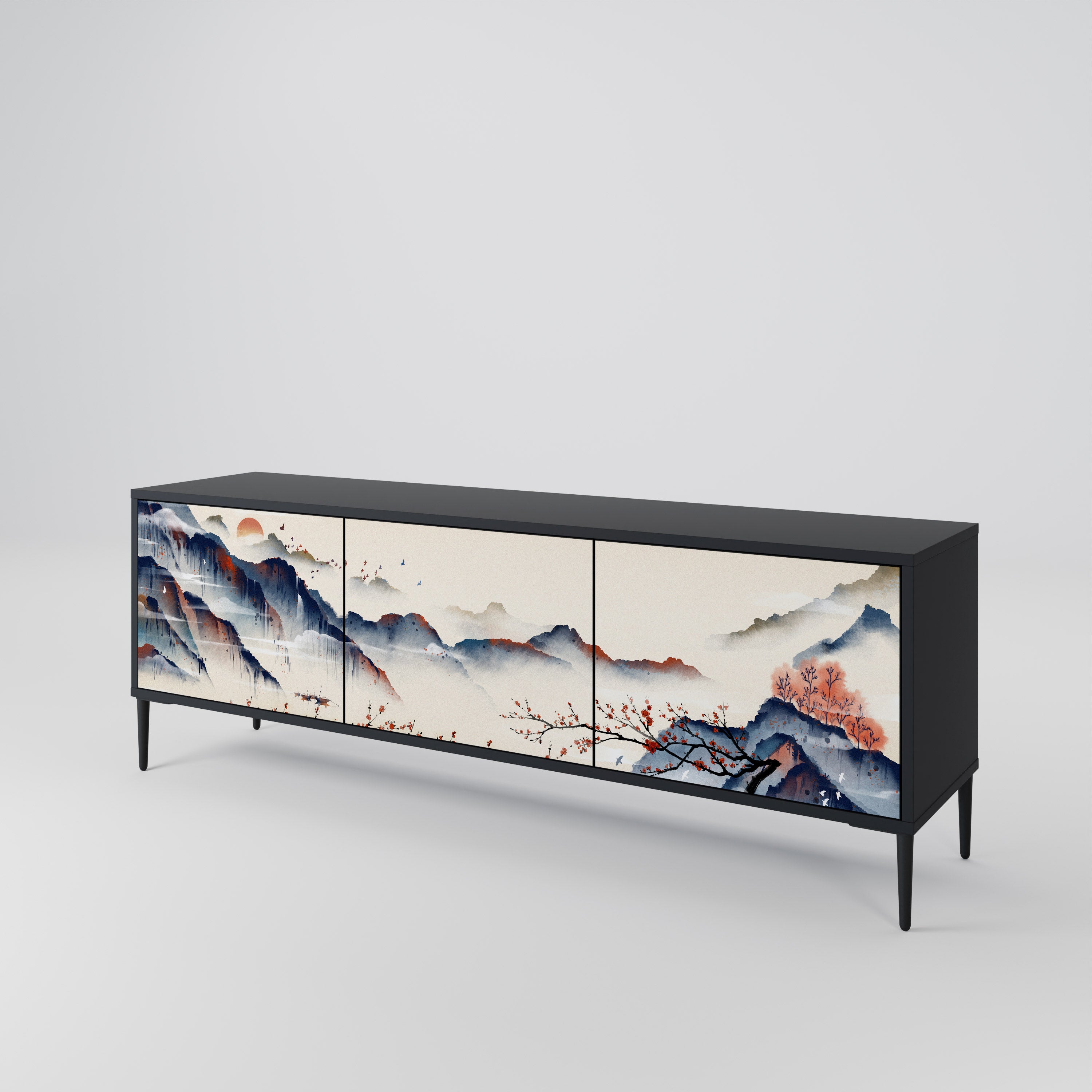 JAPANESE LANDSCAPE 3-türiges TV-Lowboard