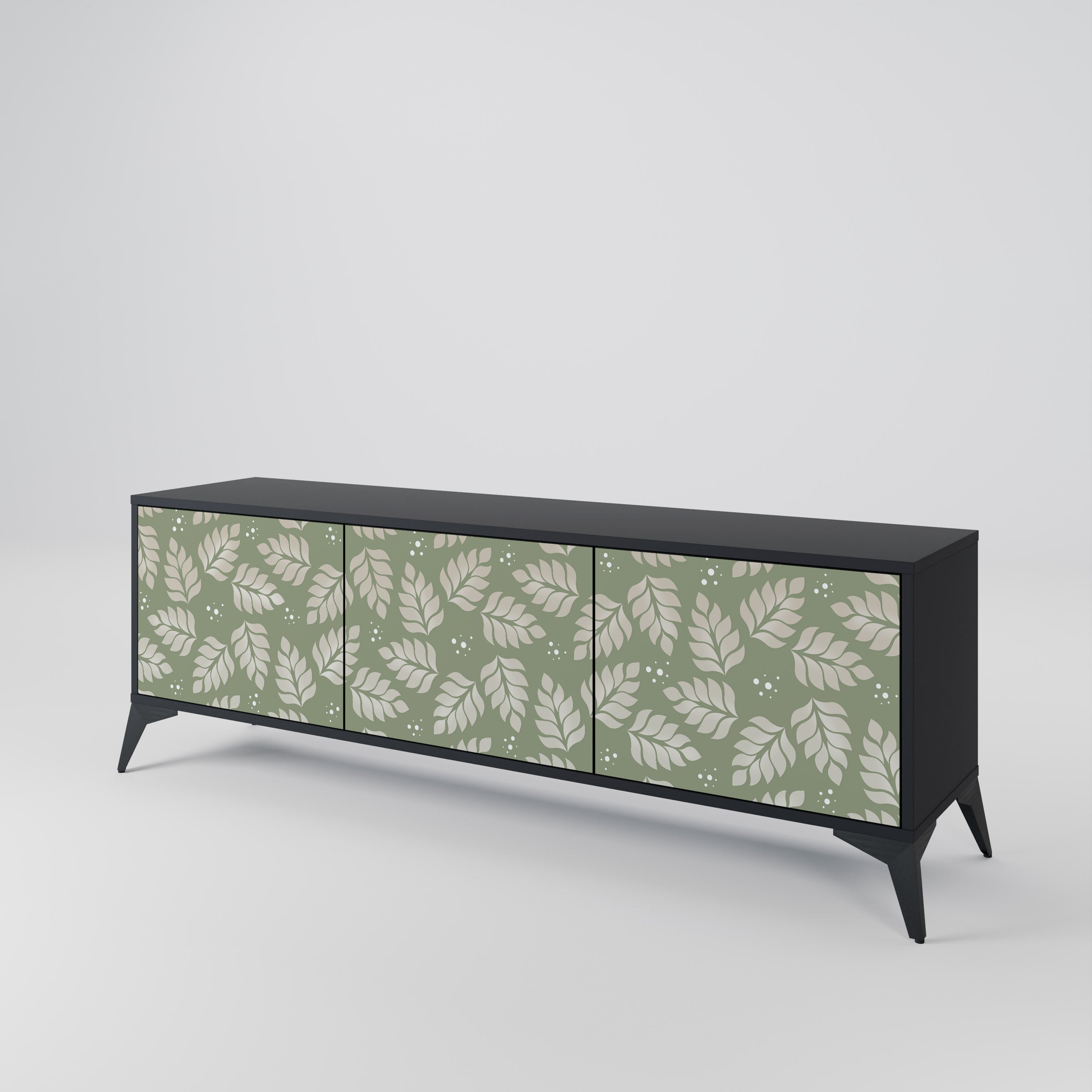 LEAVES ON GREEN 3-türiges TV-Lowboard
