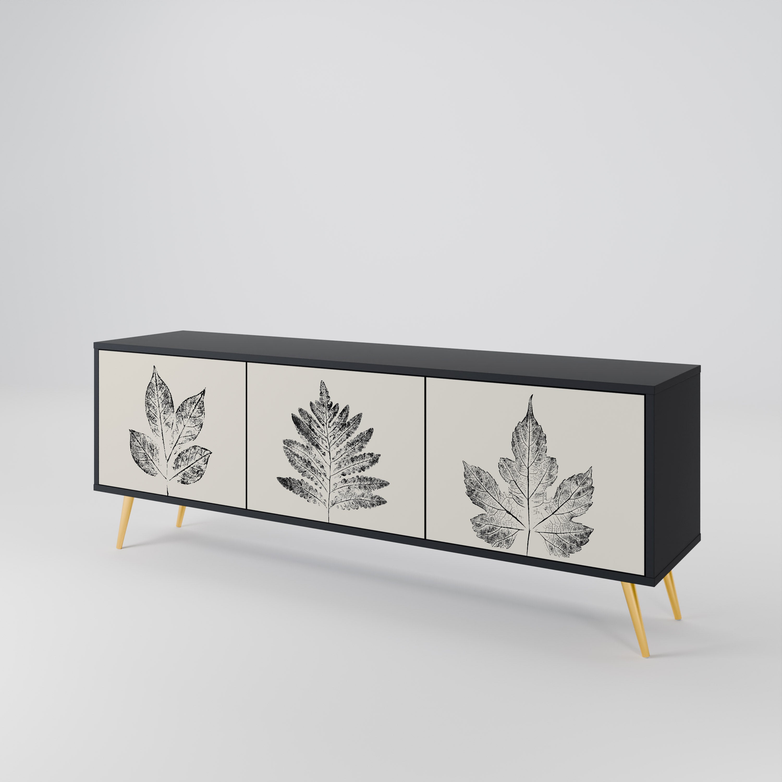 LEAFY STAMPS 3-türiges TV-Lowboard