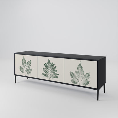 GREEN LEAFY STAMPS Mueble de TV de 3 Puertas