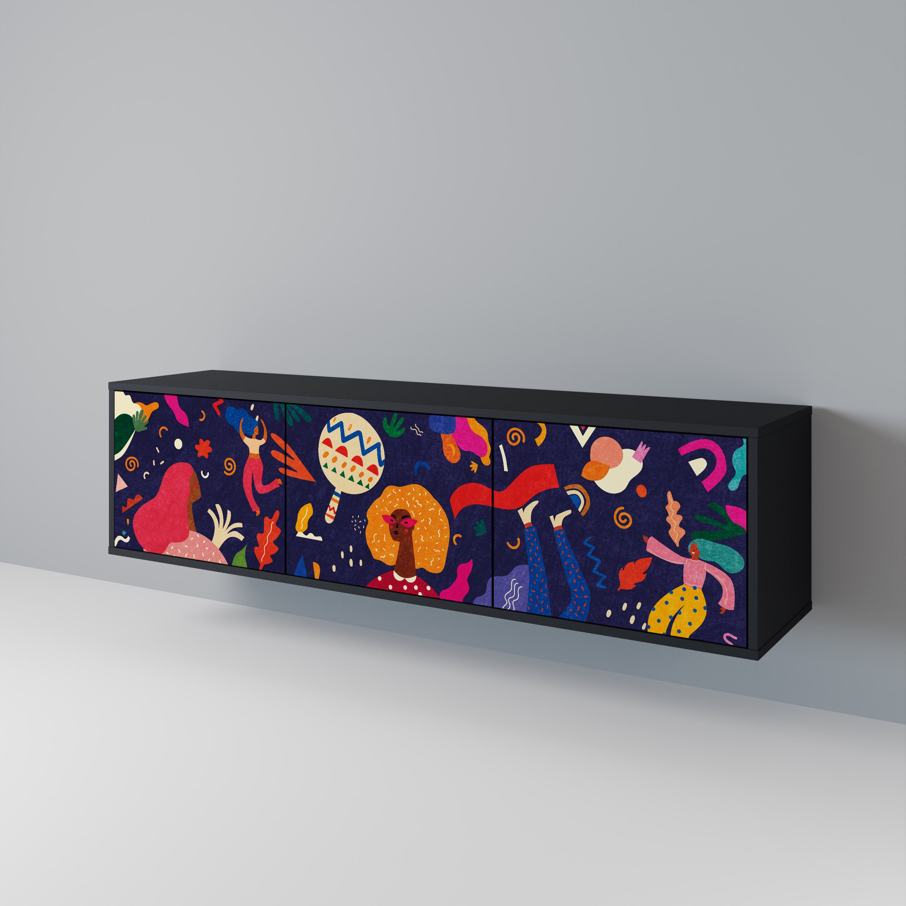 FESTIVE PLEASURES 3-türiges TV-Lowboard
