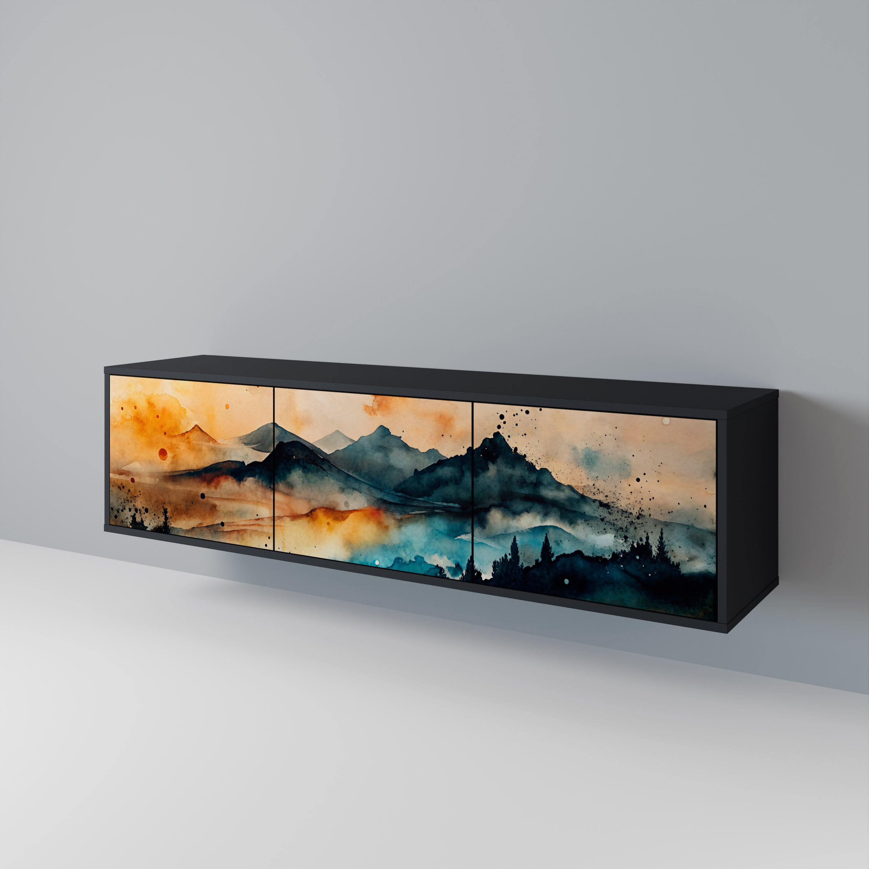OMINOUS MOUNTAINS 3-türiges TV-Lowboard