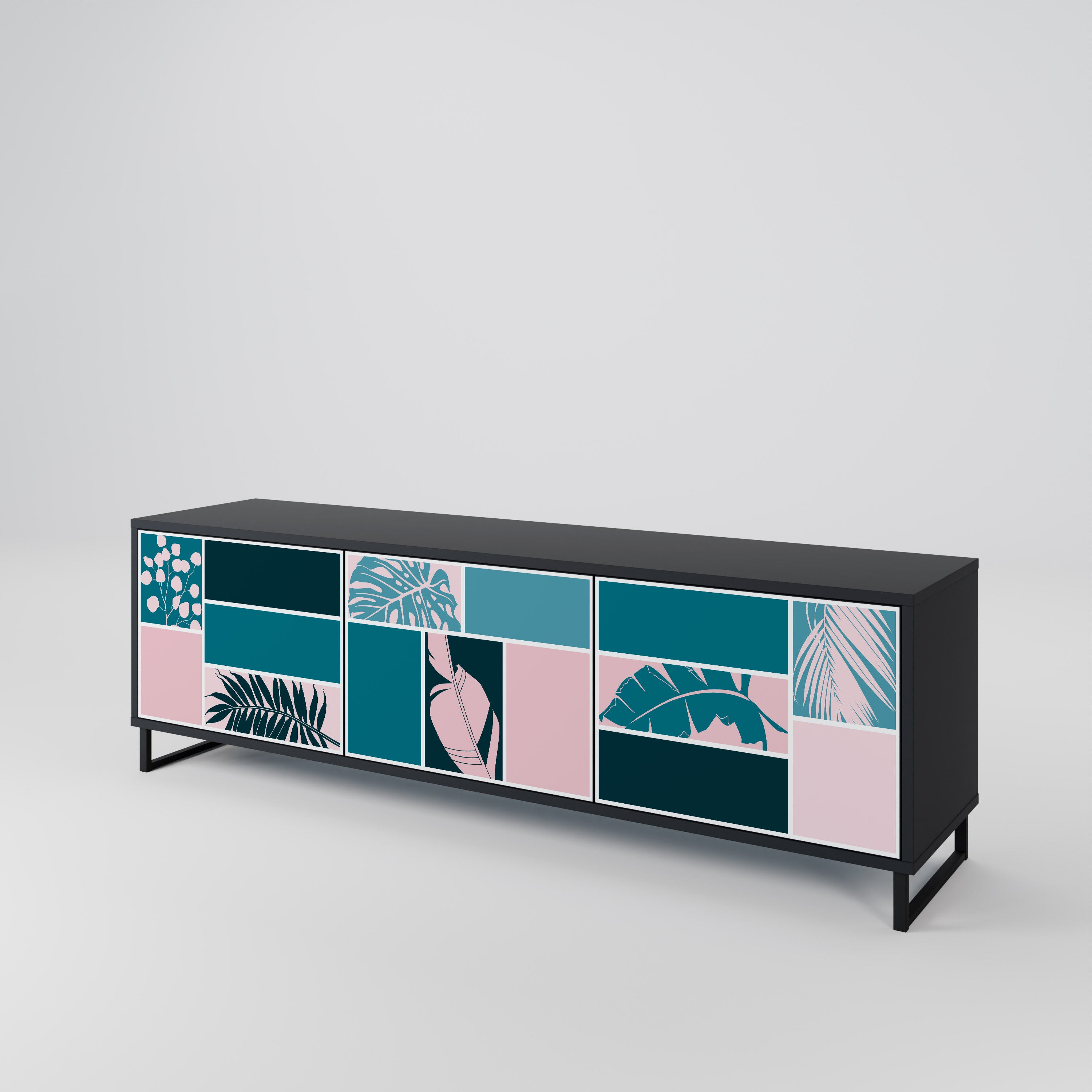 COMBINATION OF SHAPES 3-türiges TV-Lowboard