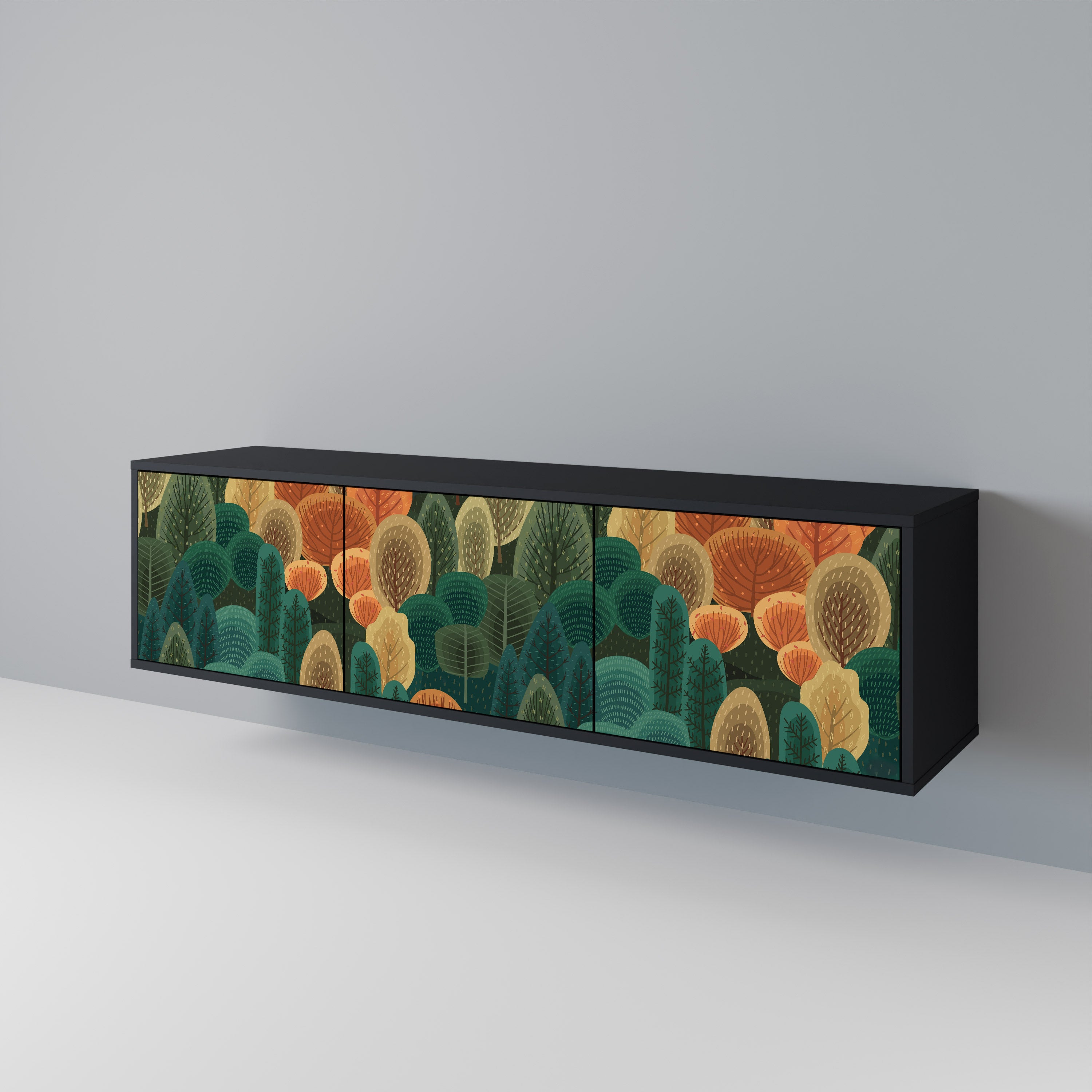 AUTUMN KALEIDOSCOPE Třídveřový TV stolek
