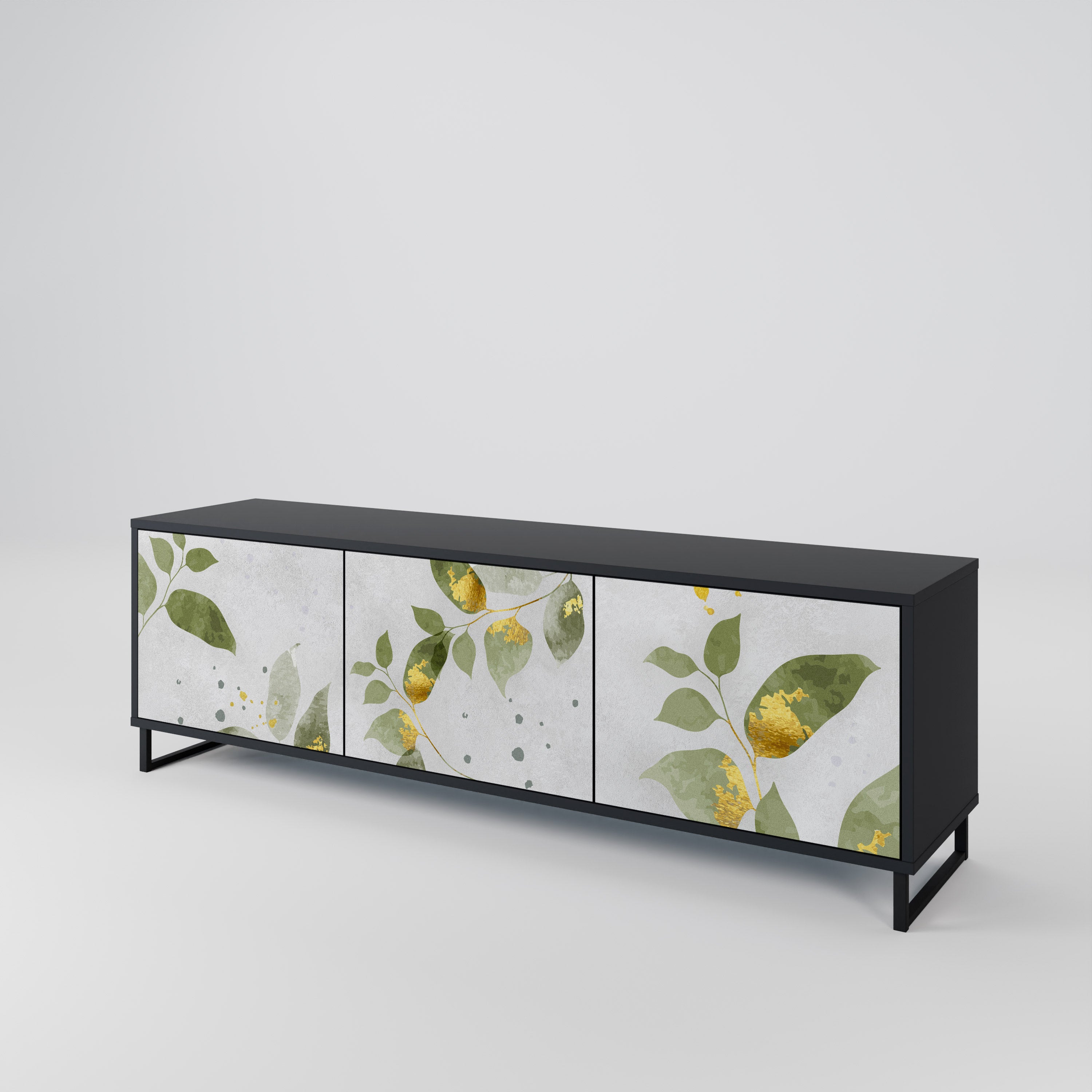 ELEGANT BOTANICS Třídveřový TV stolek