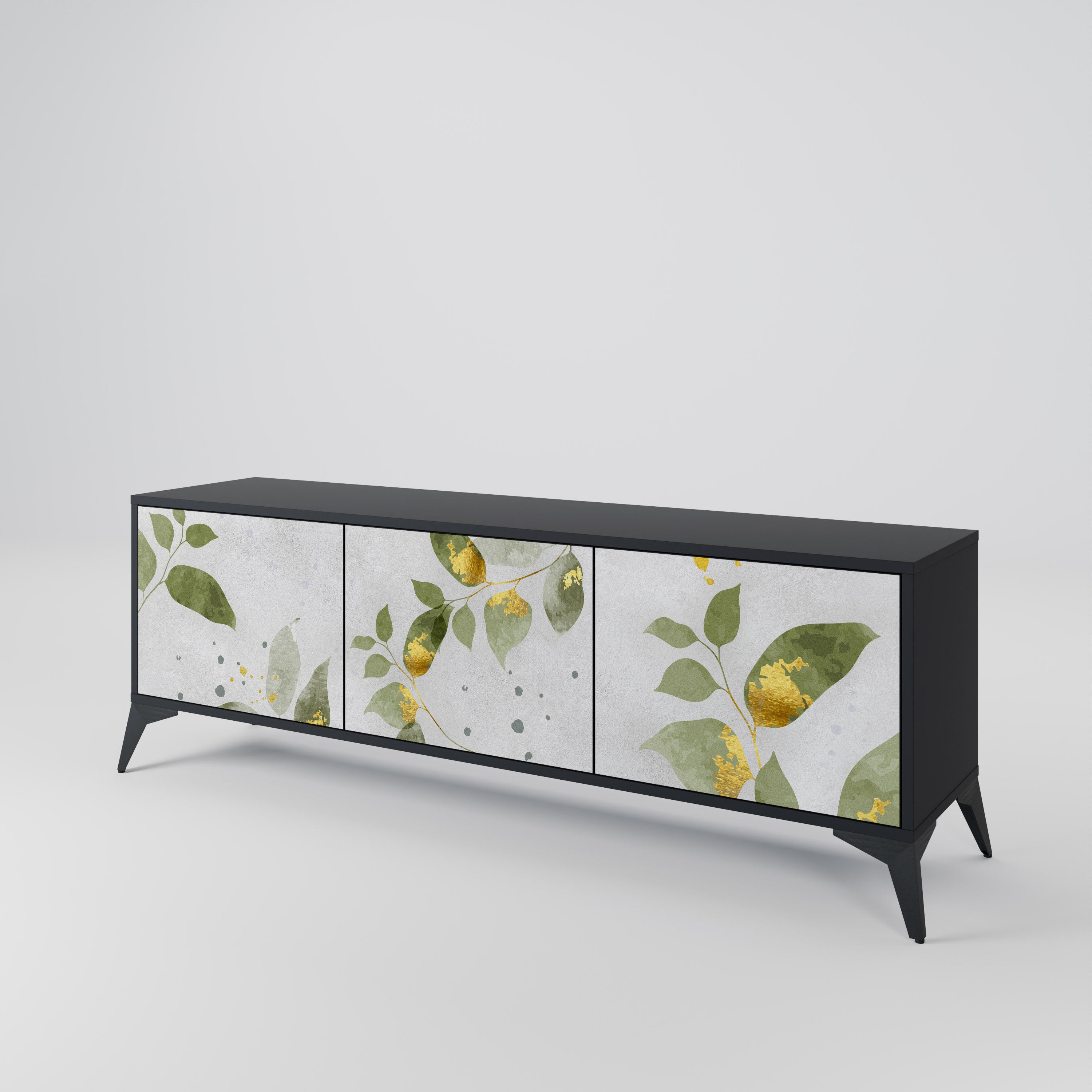 ELEGANT BOTANICS Třídveřový TV stolek