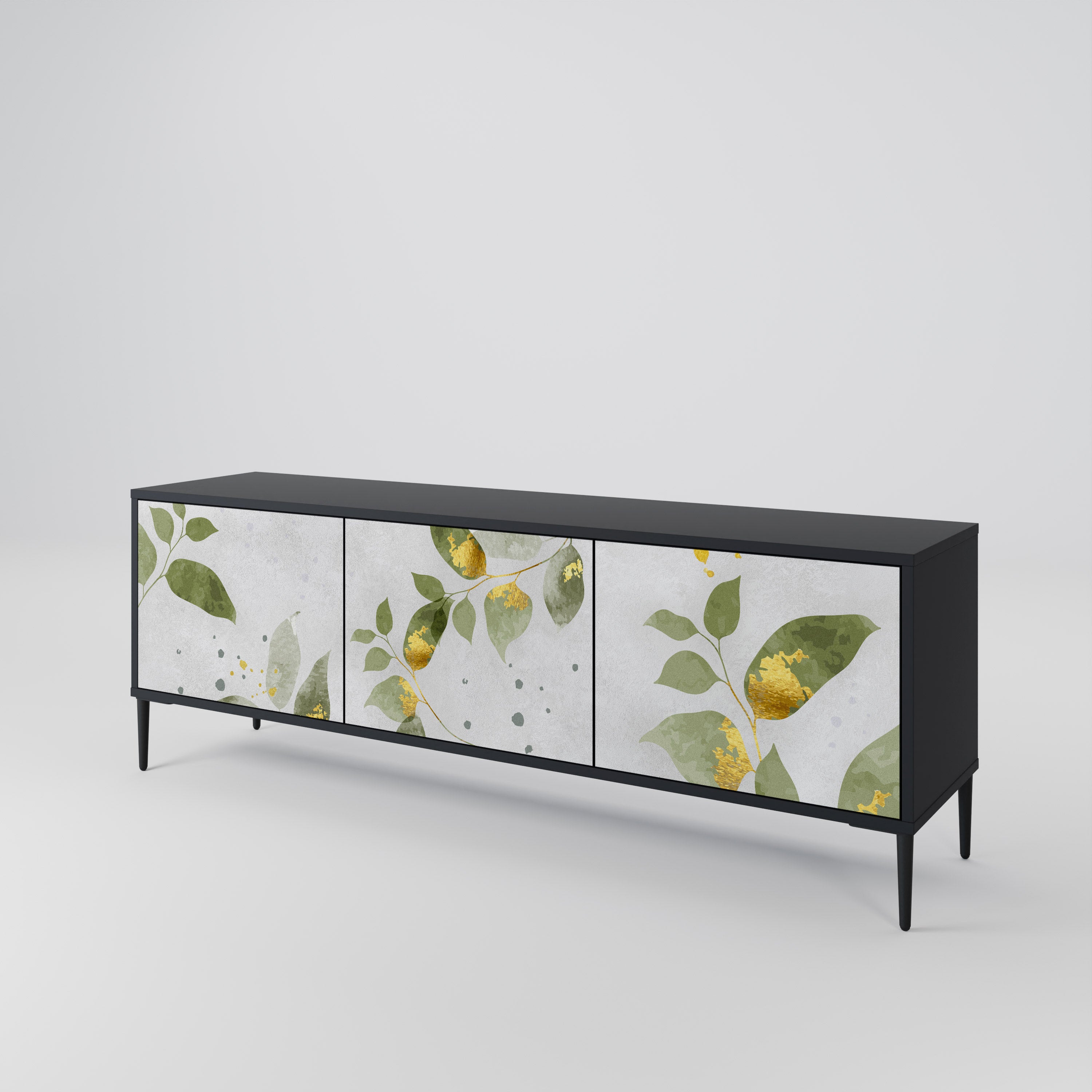 ELEGANT BOTANICS Třídveřový TV stolek