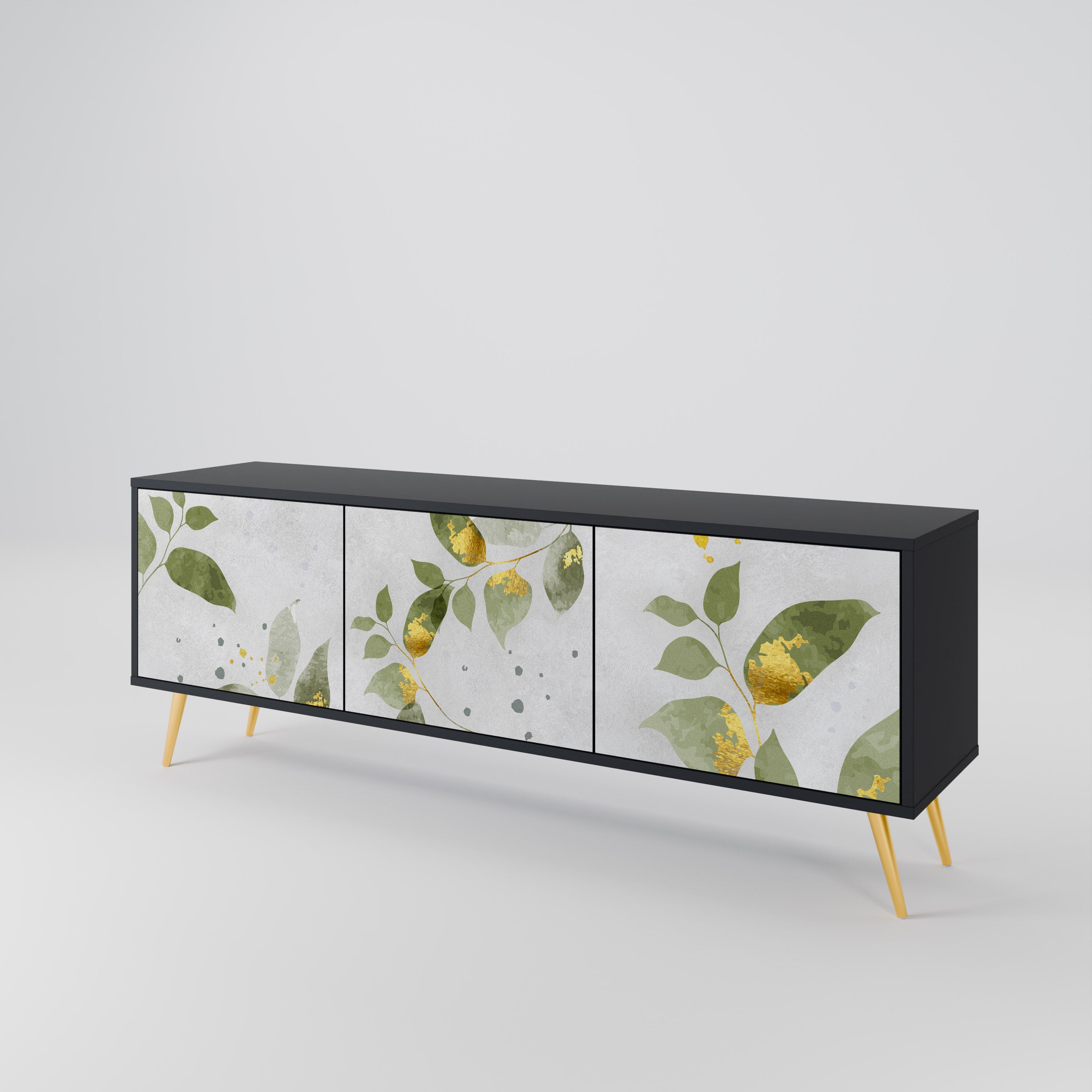 ELEGANT BOTANICS Třídveřový TV stolek