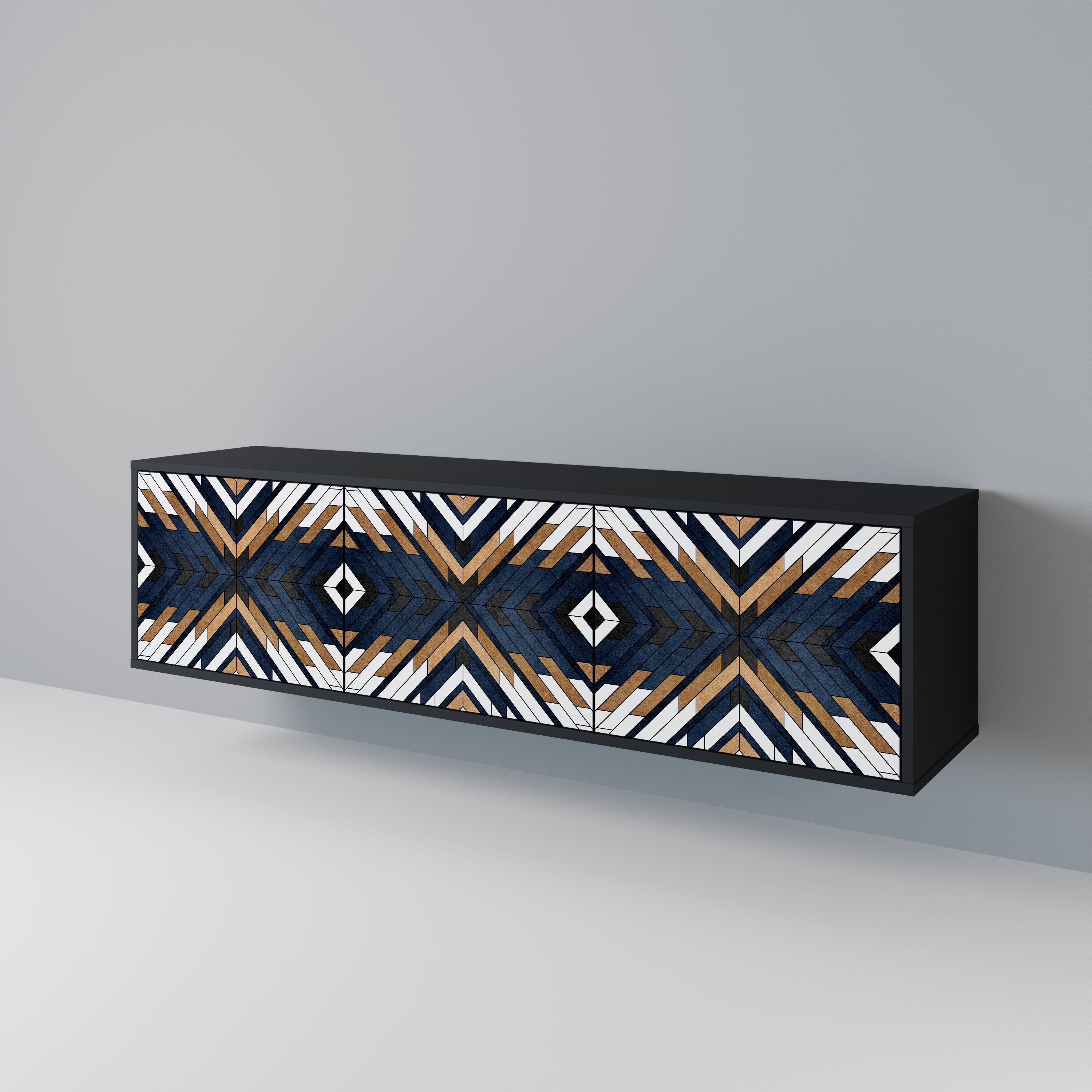 ARTFUL GEOMETRY 3-türiges TV-Lowboard
