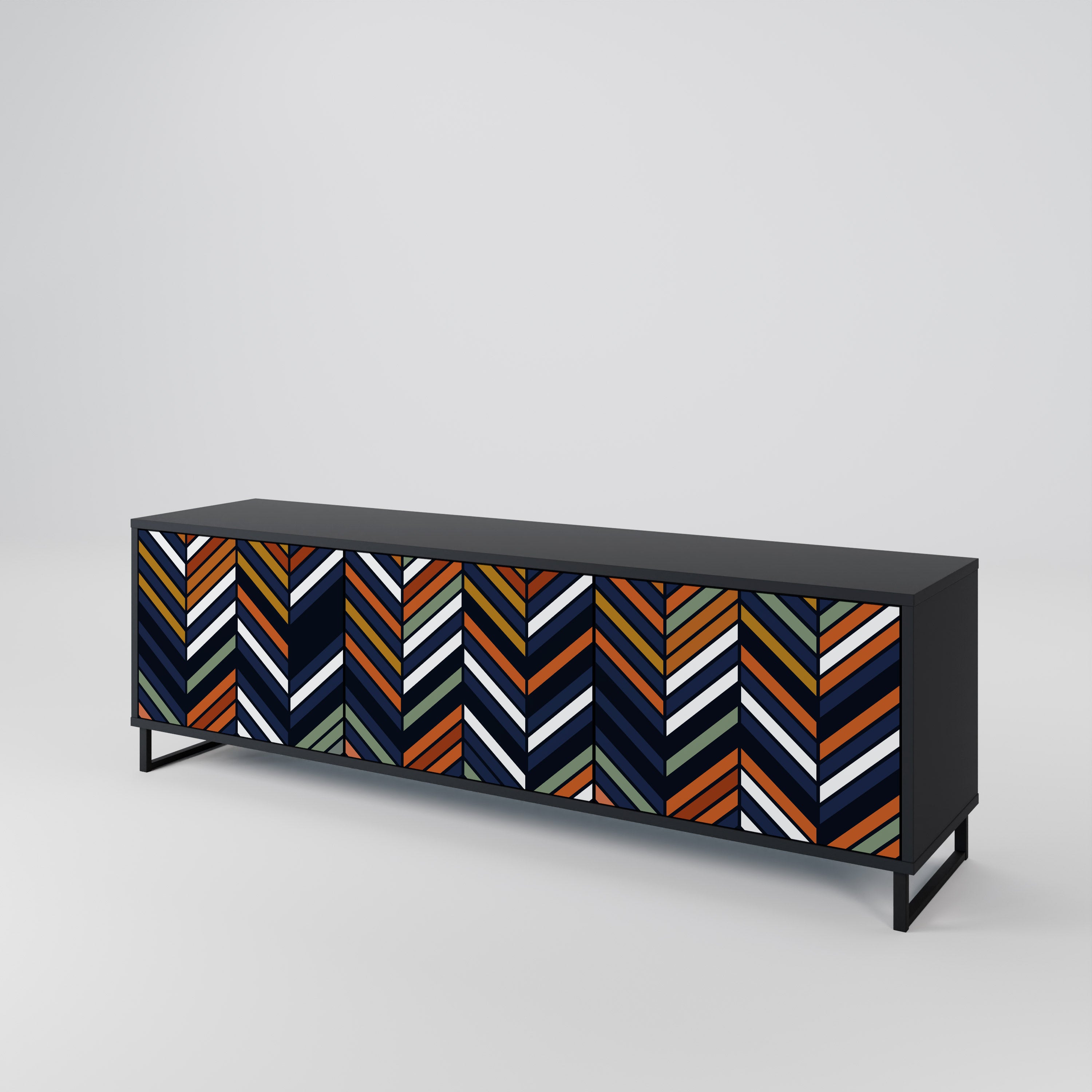 VIBRANT PATCHWORK 3-türiges TV-Lowboard