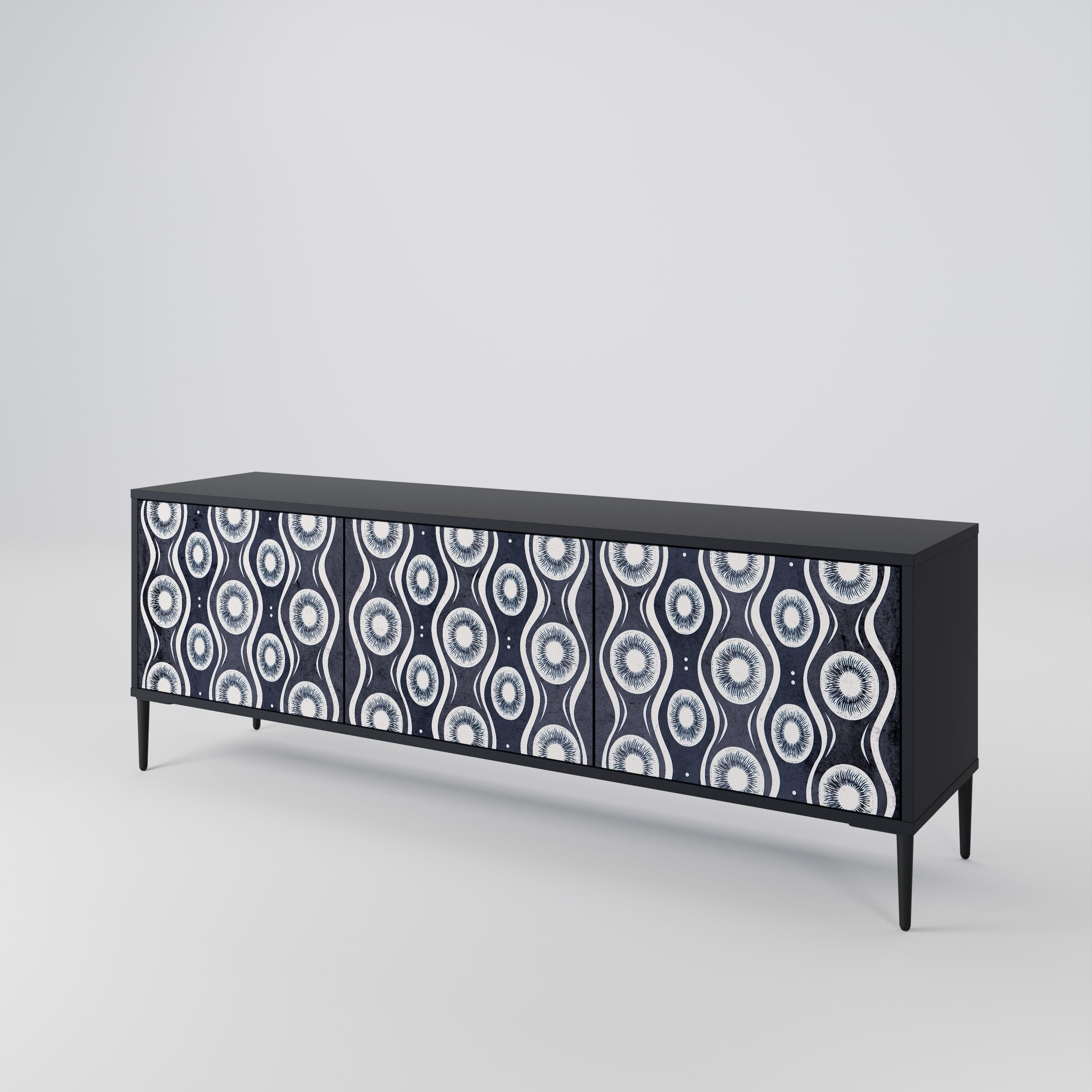 GRAPHITE EYES 3-türiges TV-Lowboard