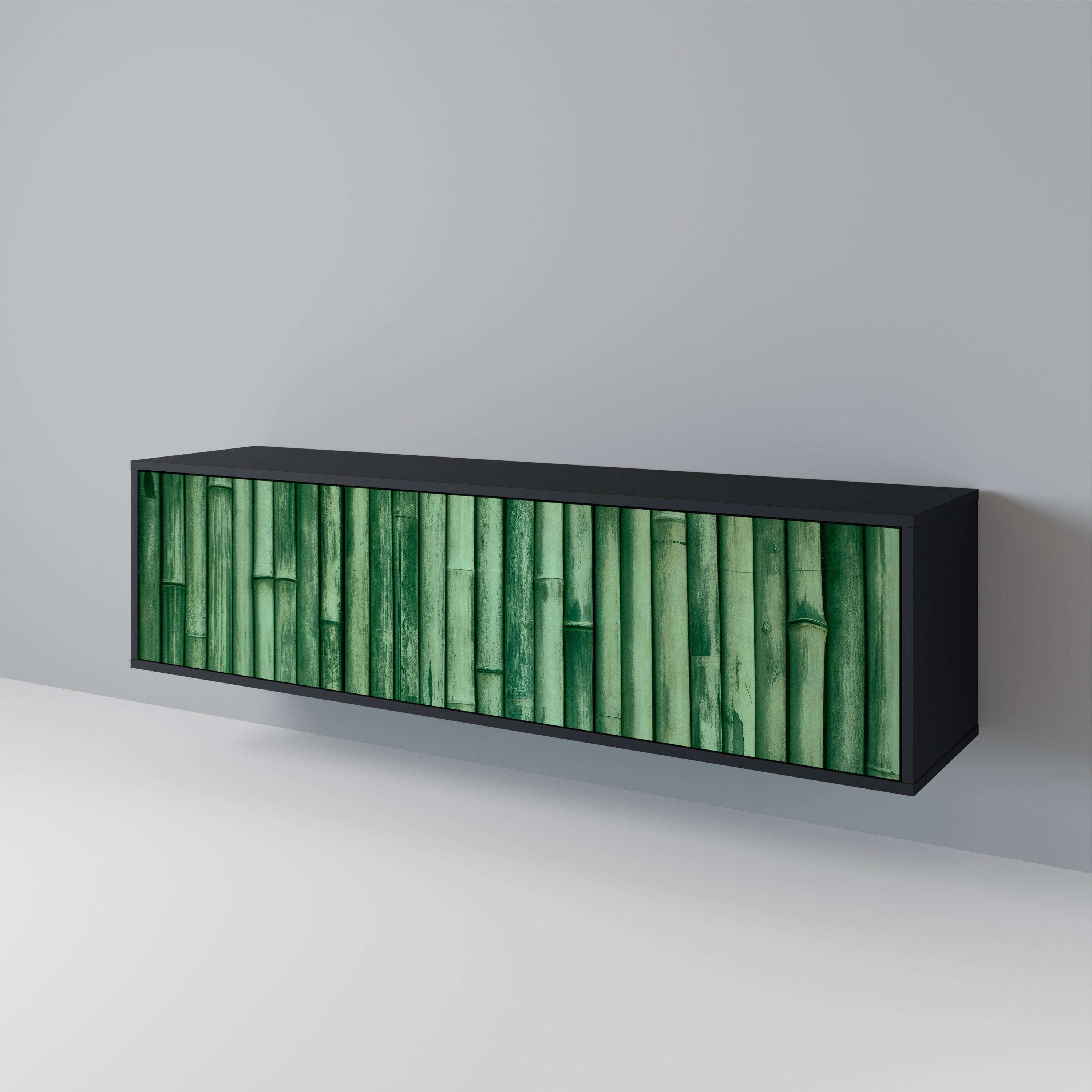 NATURAL GREEN Mueble de TV de 3 Puertas