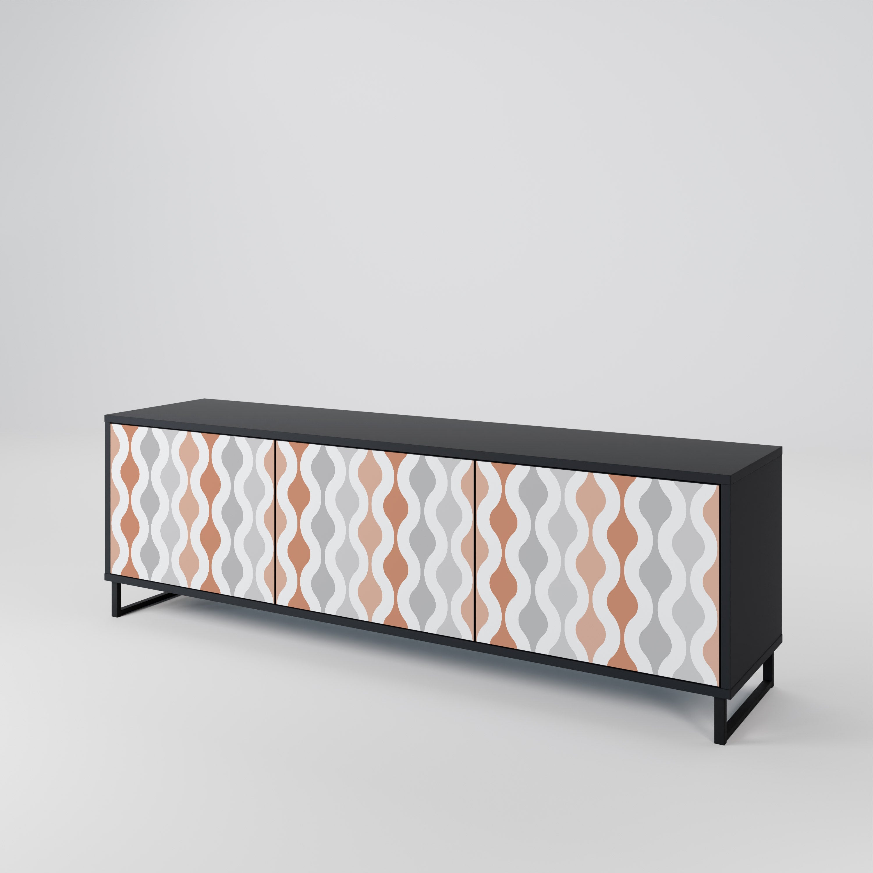 HAZY NOSTALGIA Mueble de TV de 3 Puertas